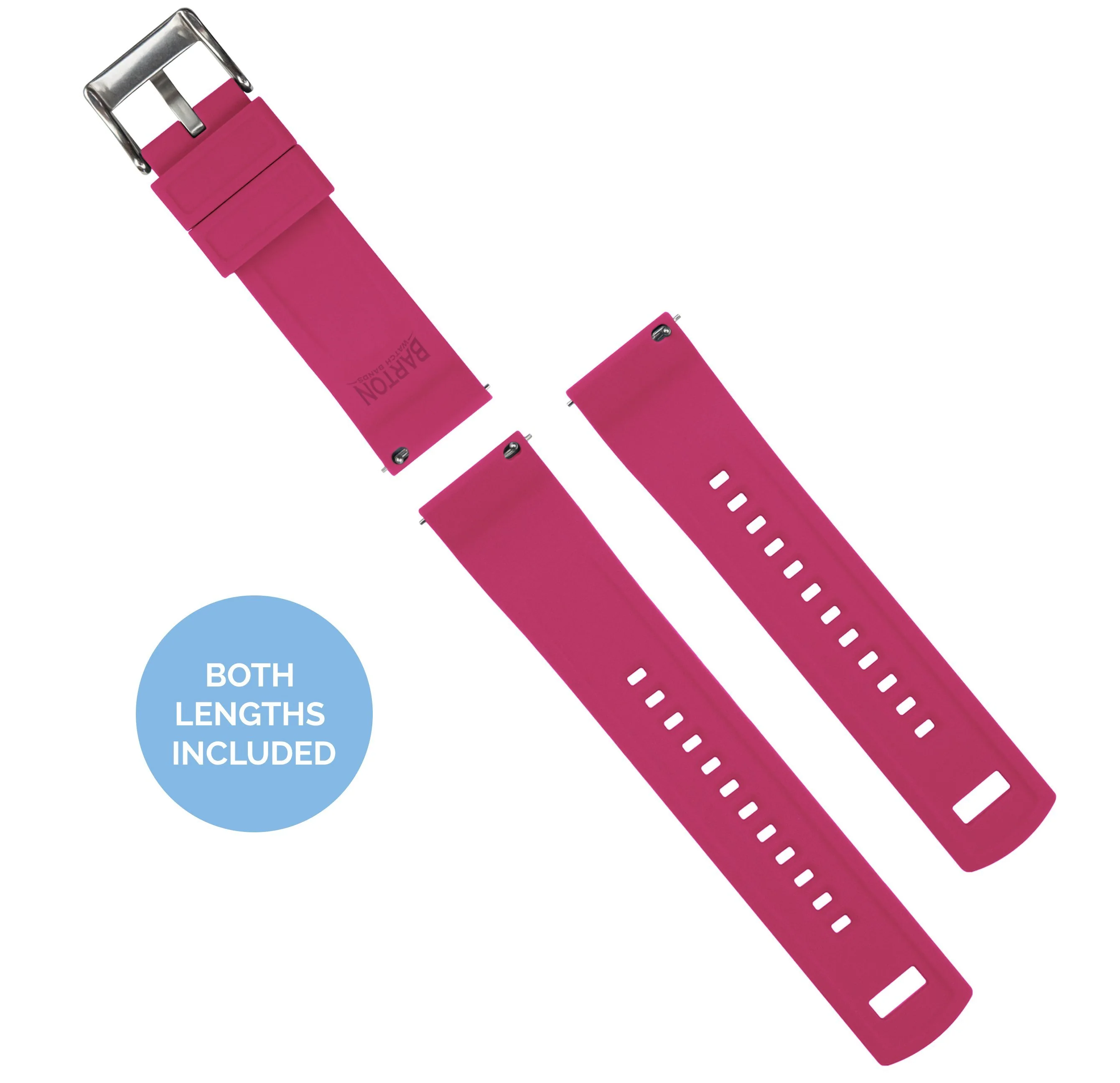 Amazfit Bip Elite Silicone Black Top Pink Bottom Watch Band - Image 4