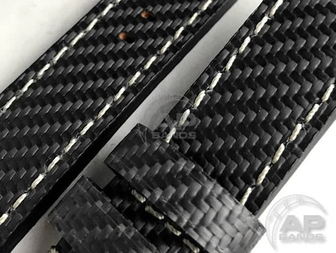 AP Bands 100% Genuine Carbon Fiber Strap For Panerai Watches 44mm - Image 2