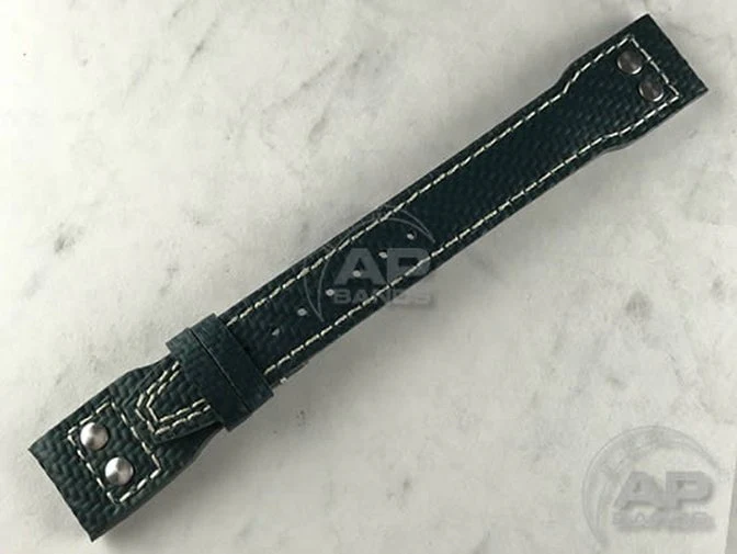 AP Bands 100% Genuine Green Carbon Fiber Strap For IWC Big Pilot, Perpetual Calendar, B-Uhr - Image 2