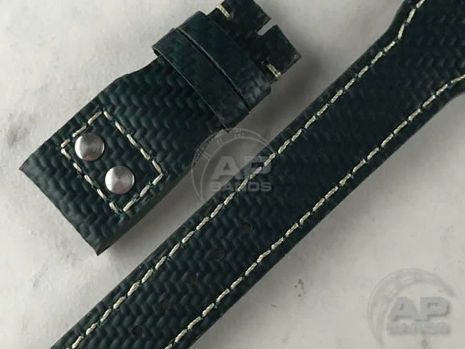 AP Bands 100% Genuine Green Carbon Fiber Strap For IWC Big Pilot, Perpetual Calendar, B-Uhr - Image 3