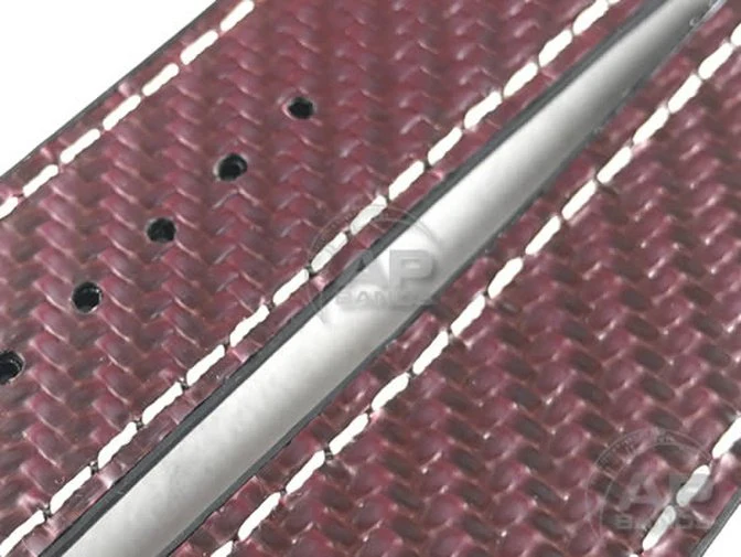 AP Bands 100% Genuine Red Carbon Fiber Strap For Hublot Big Bang 44mm - Image 3