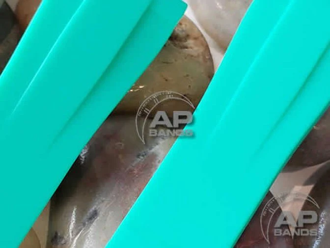 AP Bands 20mm Curved End SeaFoam Rubber Strap For Rolex Watches - Image 2