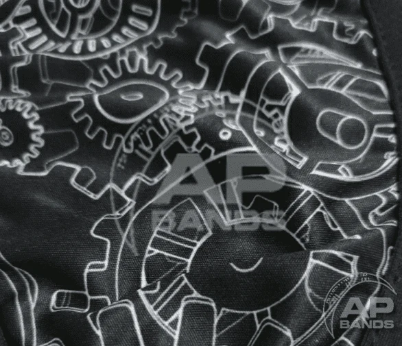 AP Bands Watch Movement Gear Face Mask Covering In Black - Image 5