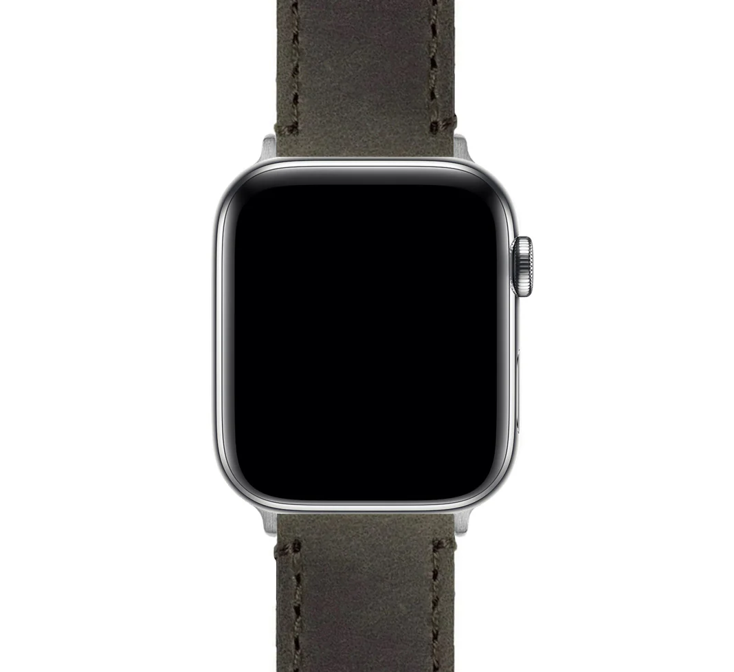 Apple Espresso Leather Stitching Watch Band - Image 4