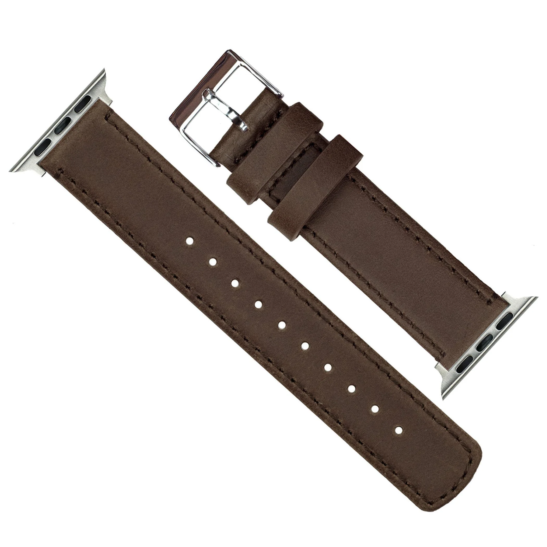 Apple Saddle Leather Stitching Watch Band - Image 5