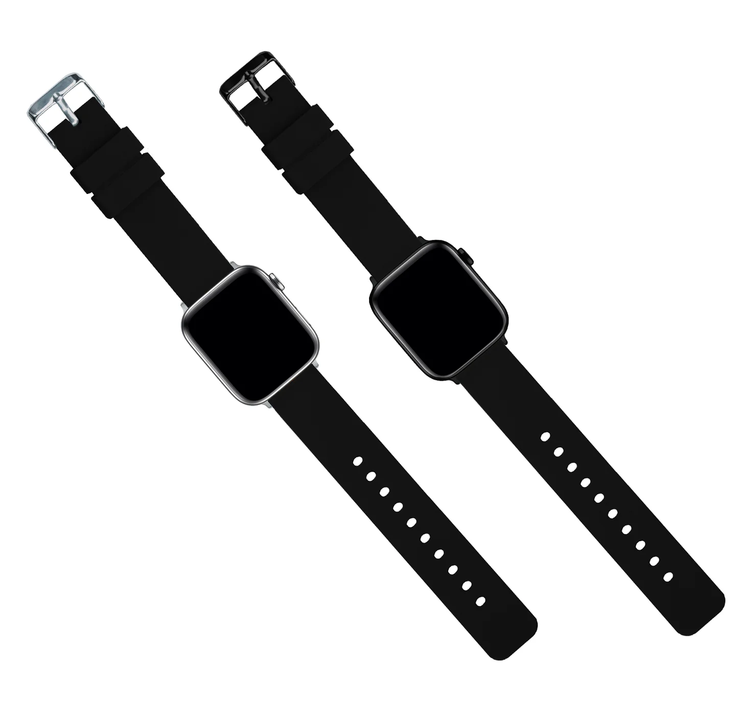 Apple Silicone Black Watch Band - Image 2