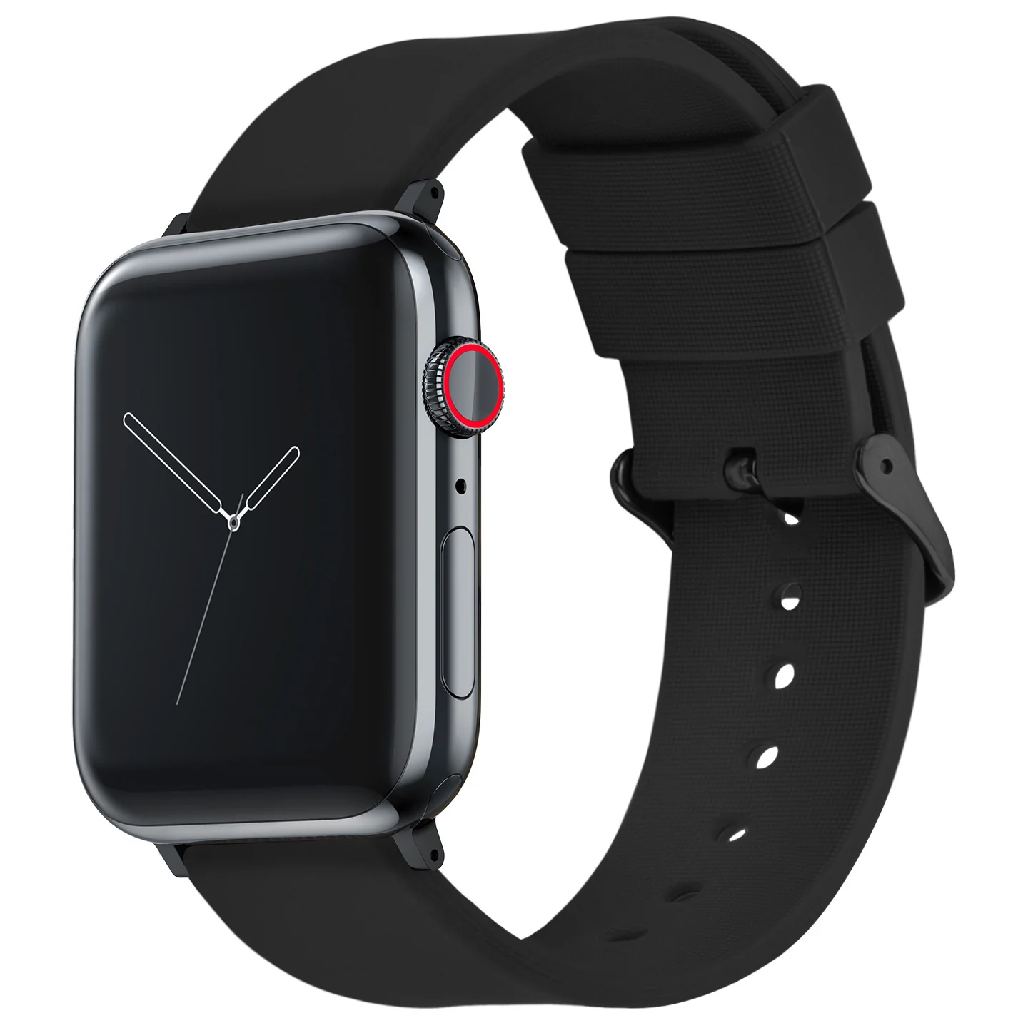 Apple Silicone Black Watch Band - Image 3