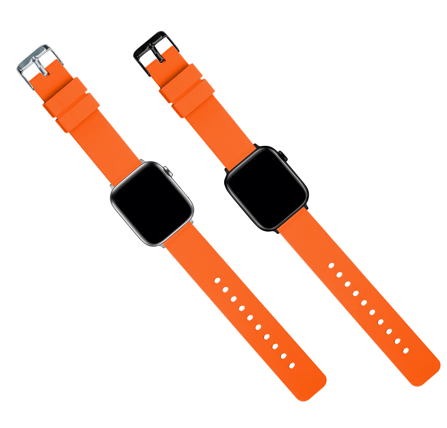 Apple Silicone Pumpkin Orange Watch Band - Image 2