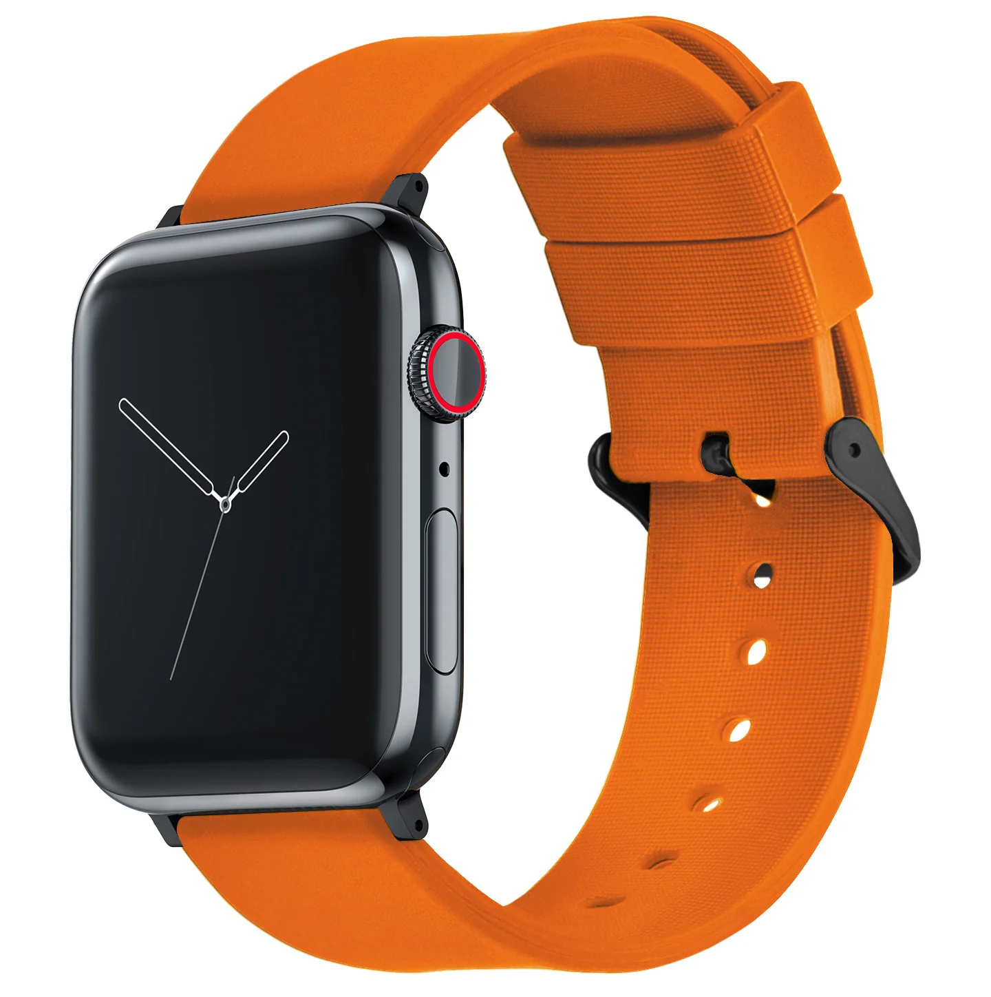 Apple Silicone Pumpkin Orange Watch Band - Image 3