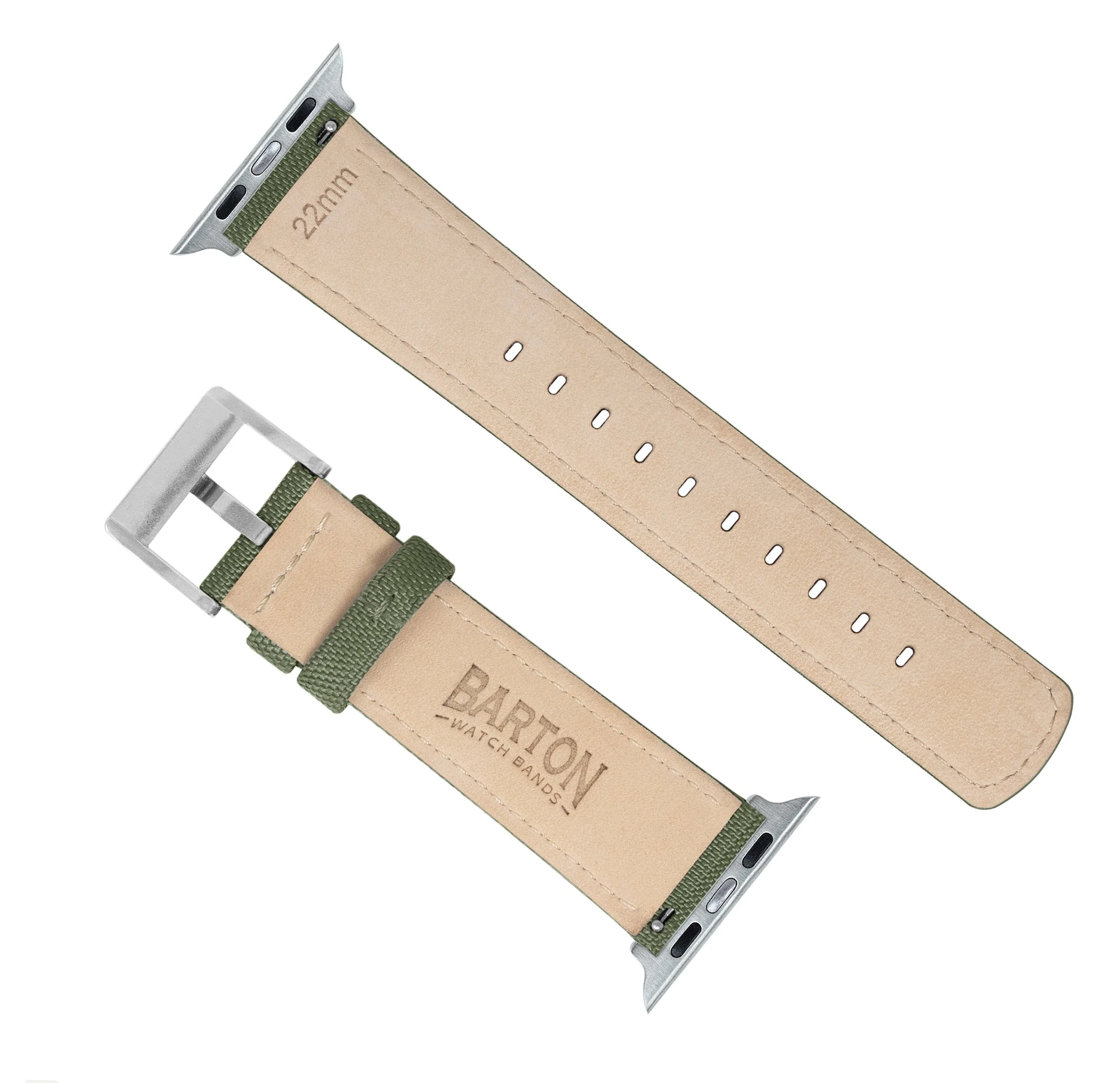 Apple Watch Army Green Sailcloth Watch Band - Image 5