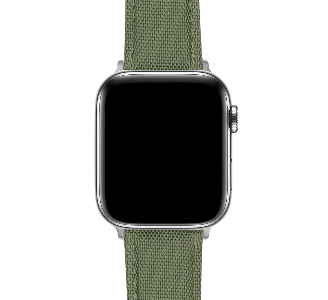 Apple Watch Army Green Sailcloth Watch Band - Image 6
