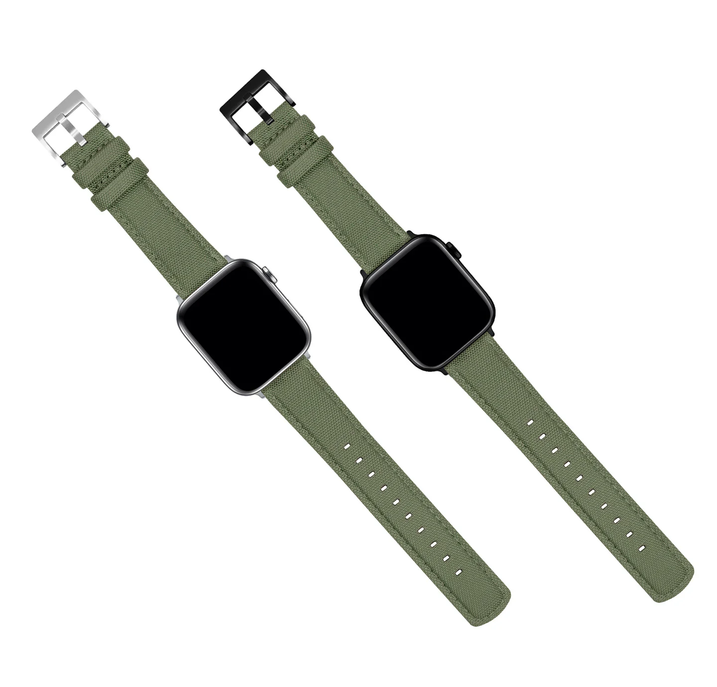 Apple Watch Army Green Sailcloth Watch Band - Image 7