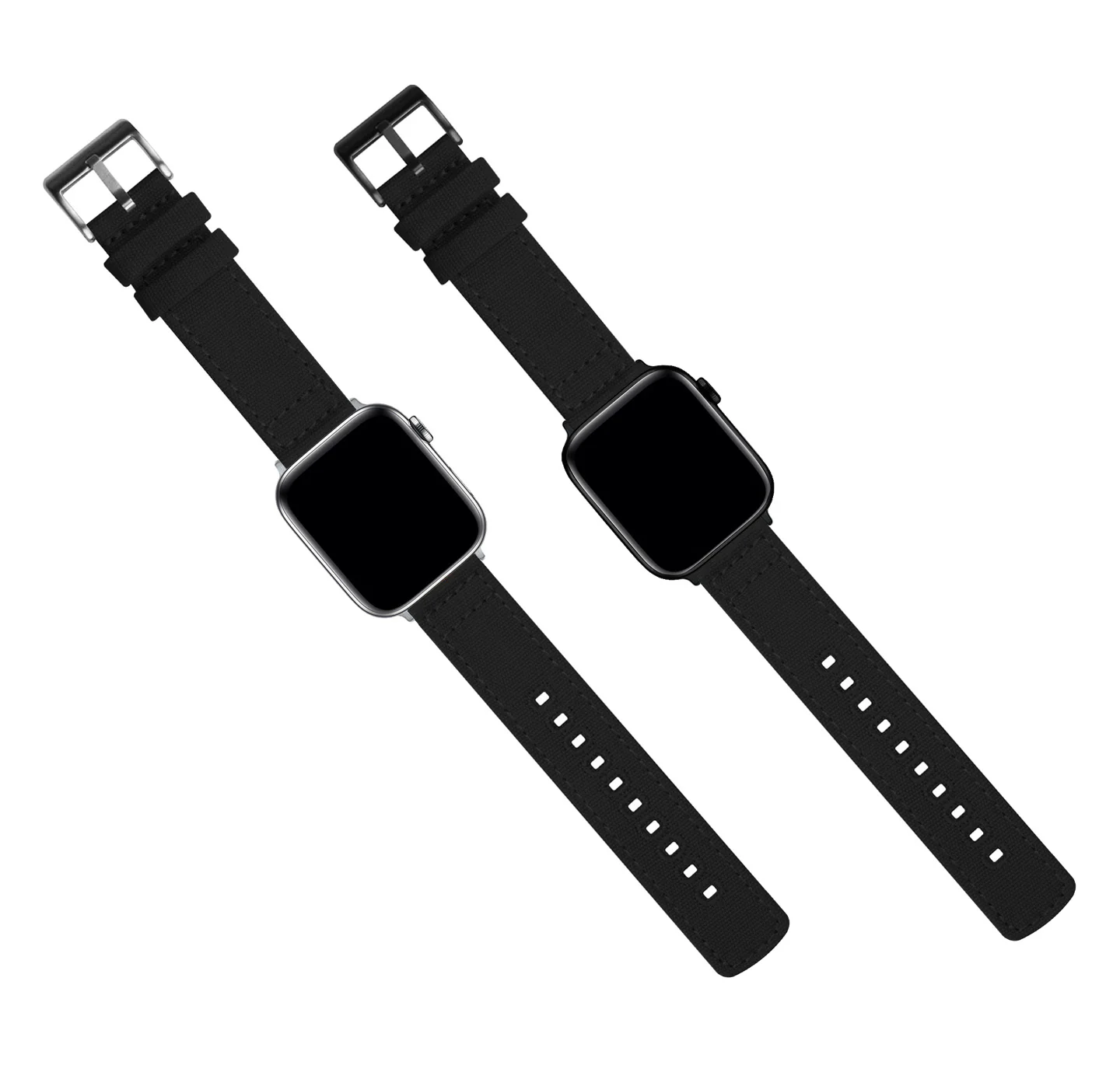 Apple Watch Black Canvas Watch Band - Image 2
