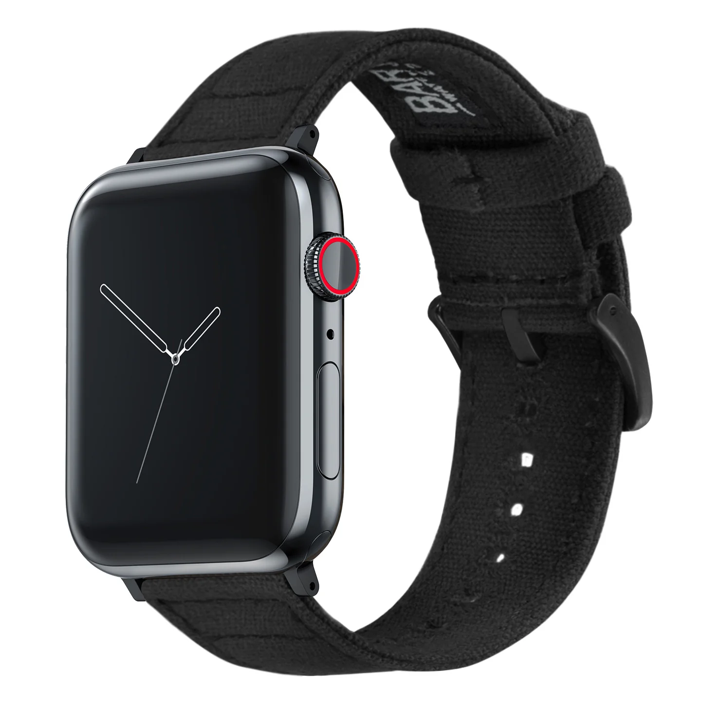 Apple Watch Black Canvas Watch Band - Image 3