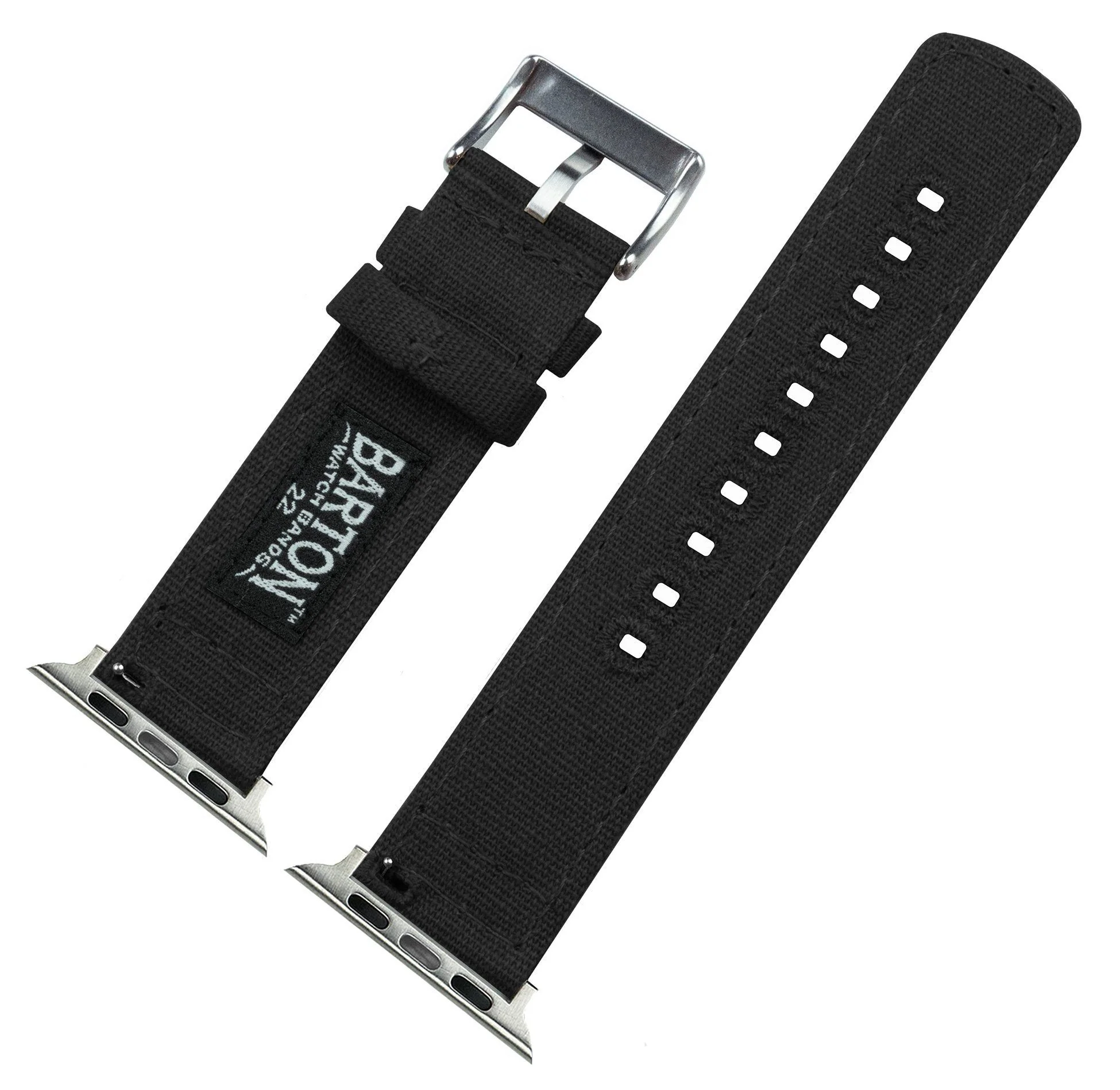 Apple Watch Black Canvas Watch Band - Image 6