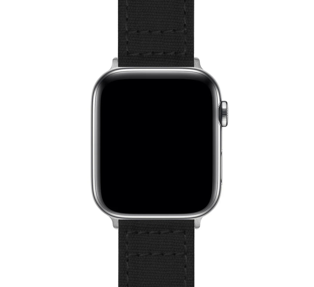 Apple Watch Black Canvas Watch Band - Image 8