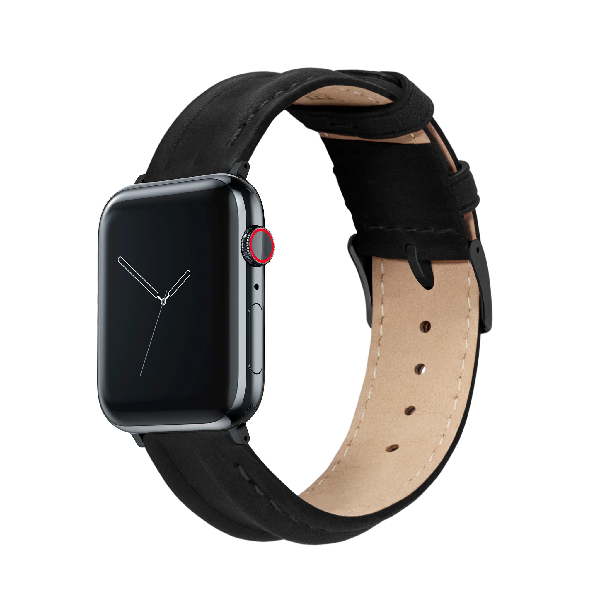 Apple Watch Black Classic Horween  Leather Watch Band - Image 2