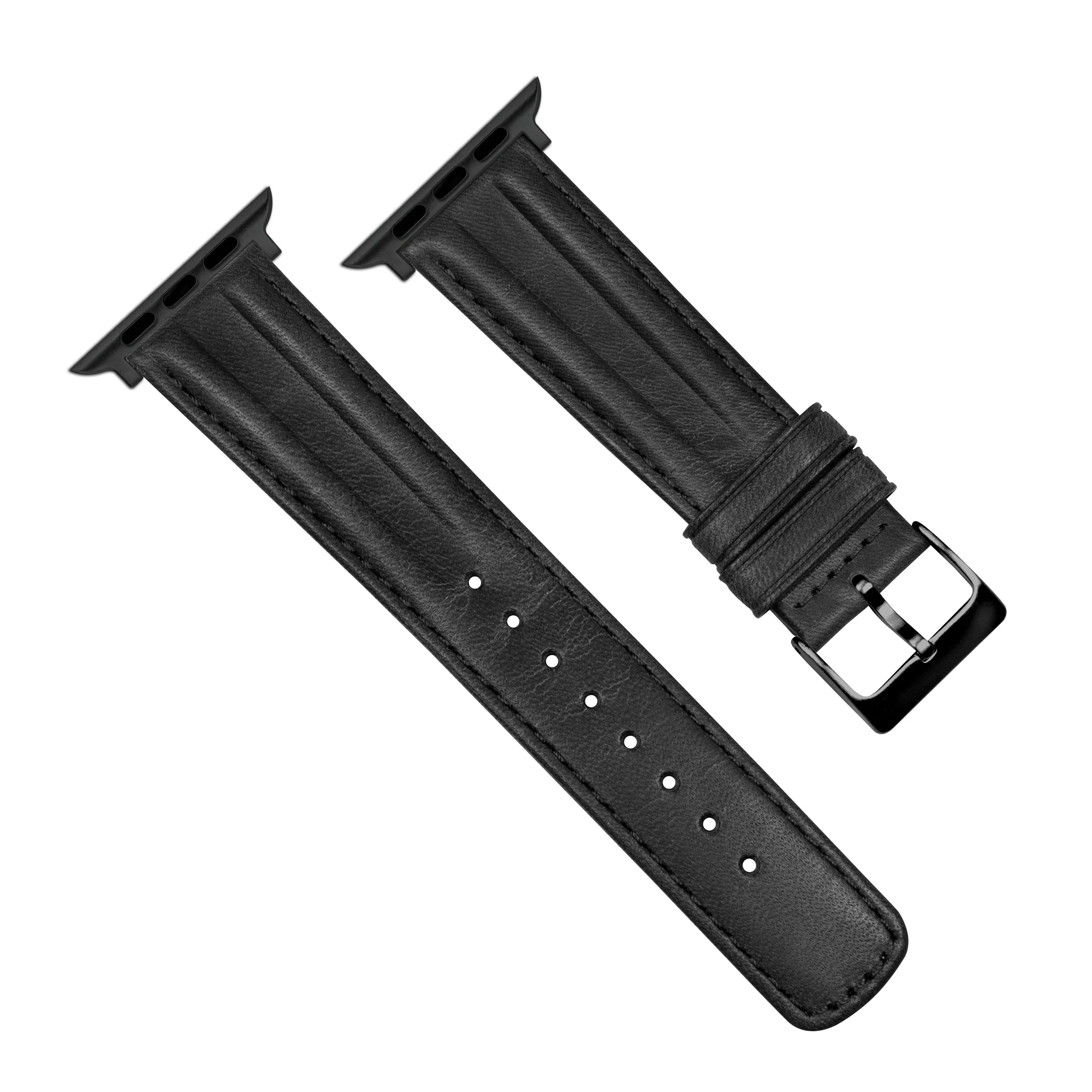 Apple Watch Black Classic Horween  Leather Watch Band - Image 4