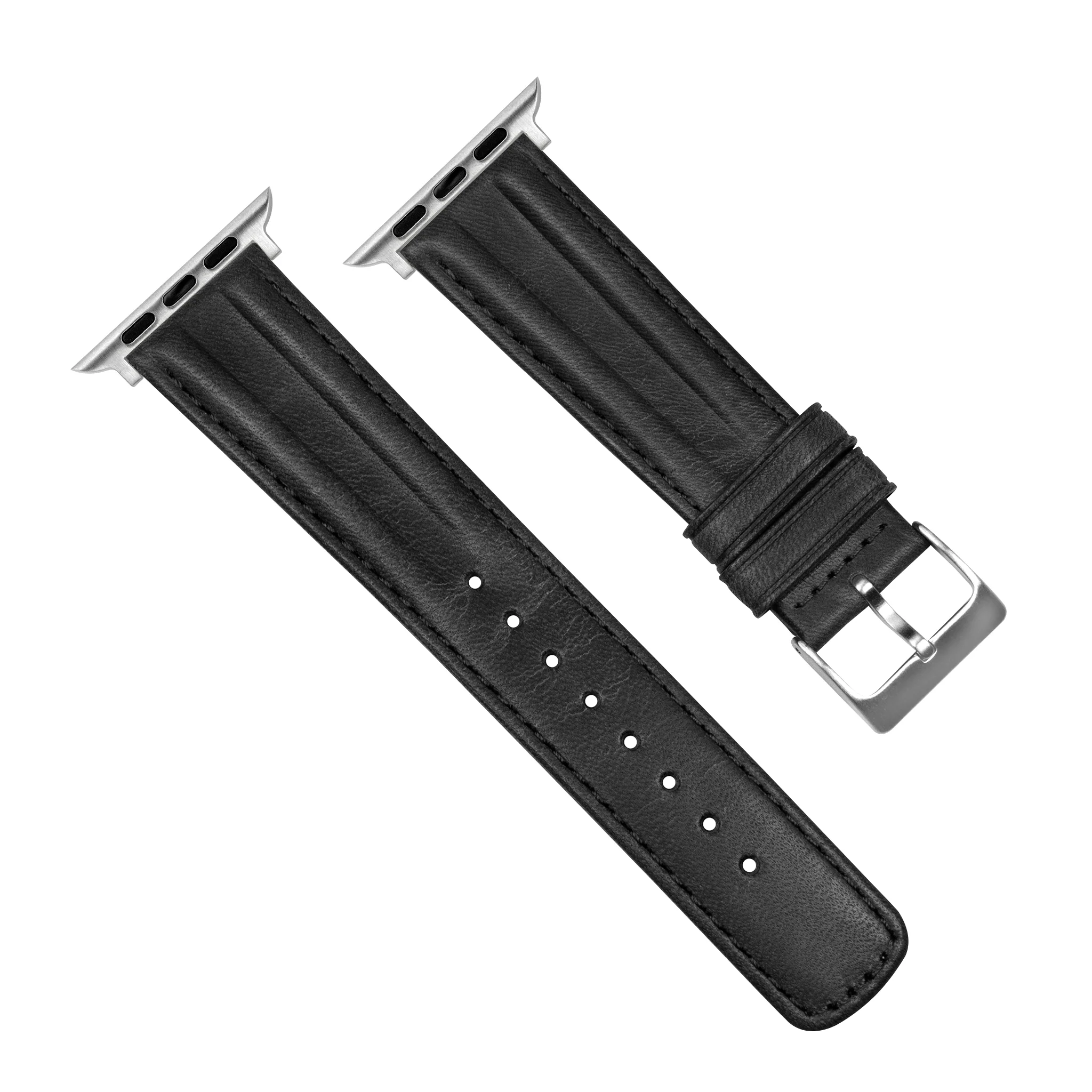 Apple Watch Black Classic Horween  Leather Watch Band - Image 5