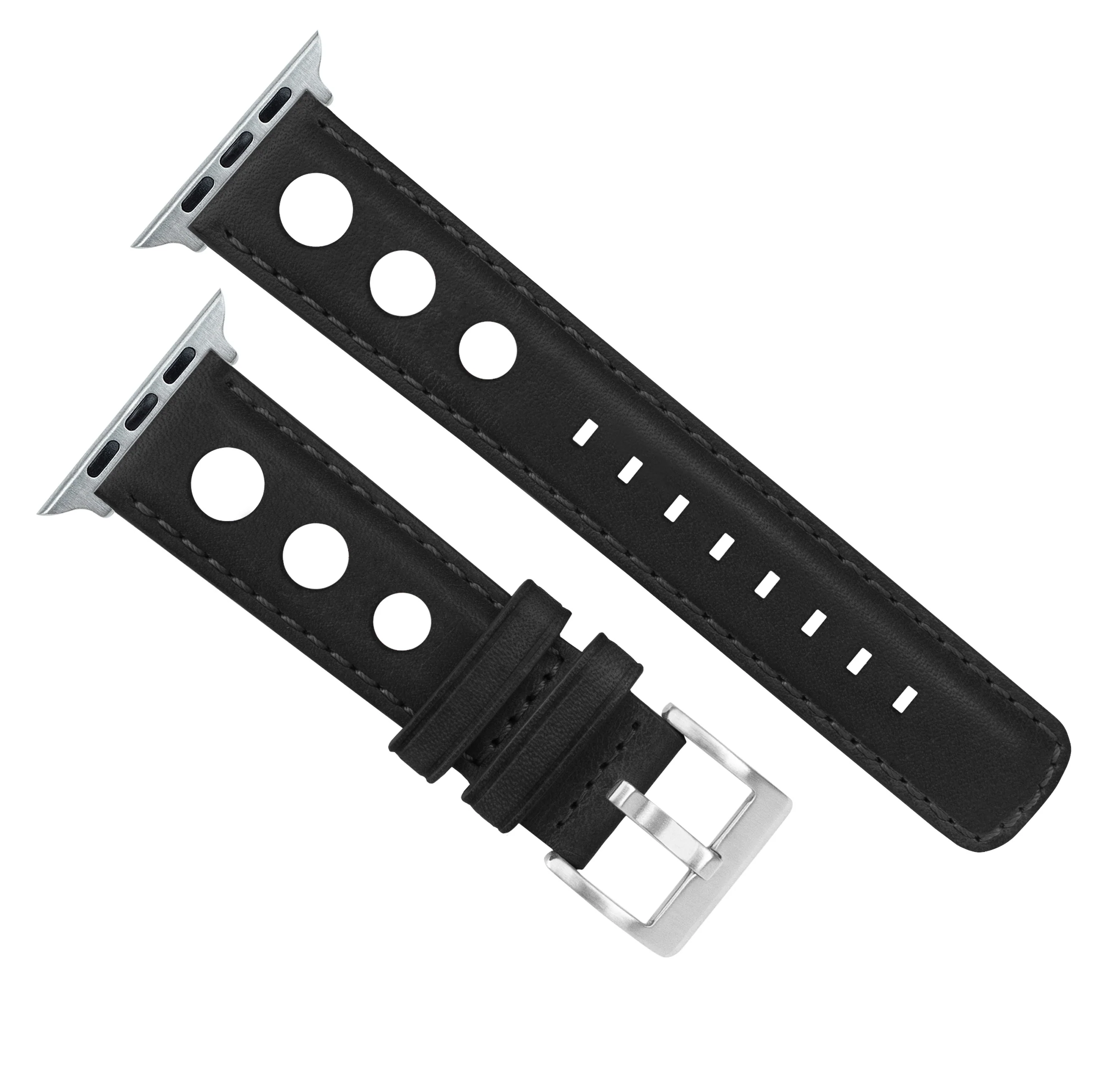 Apple Watch Black Rally Horween Leather Watch Band - Image 7
