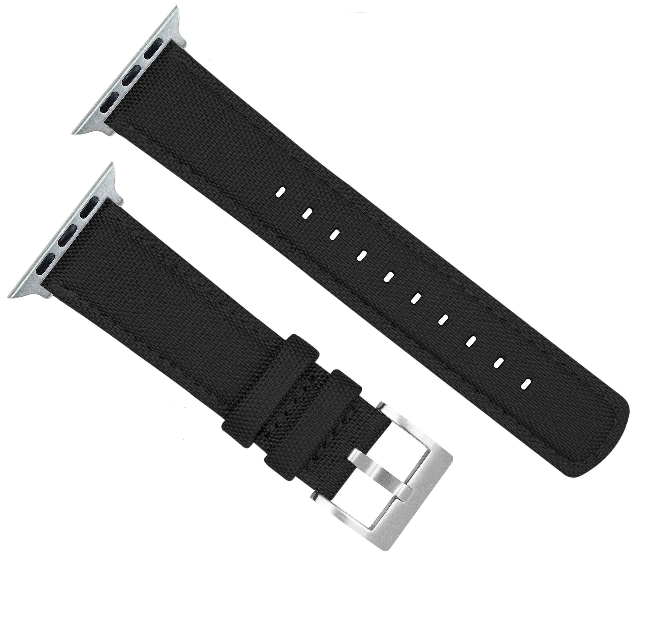 Apple Watch Black Sailcloth Watch Band - Image 4