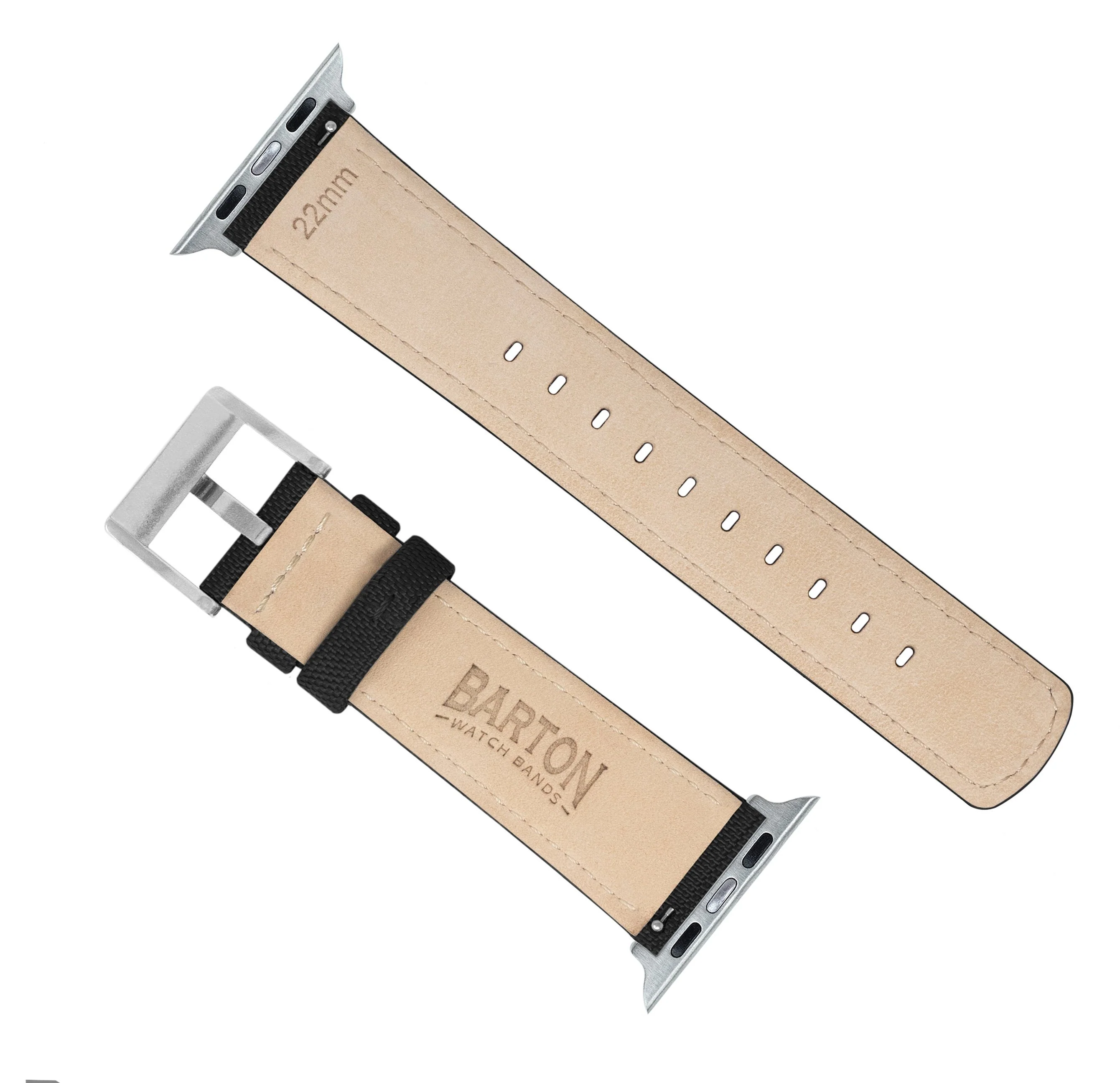Apple Watch Black Sailcloth Watch Band - Image 5