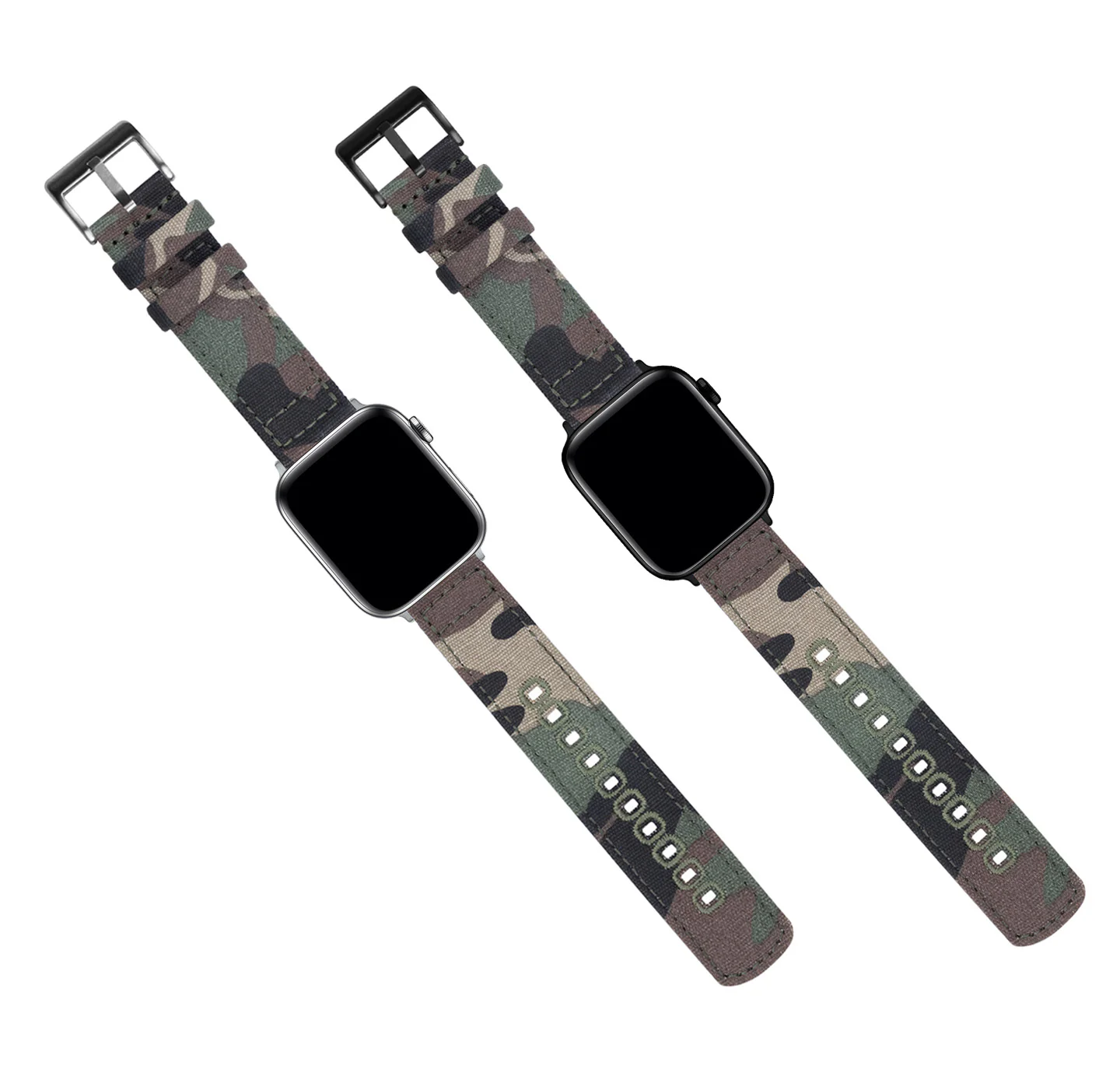 Apple Watch Camouflage Canvas Watch Band - Image 4