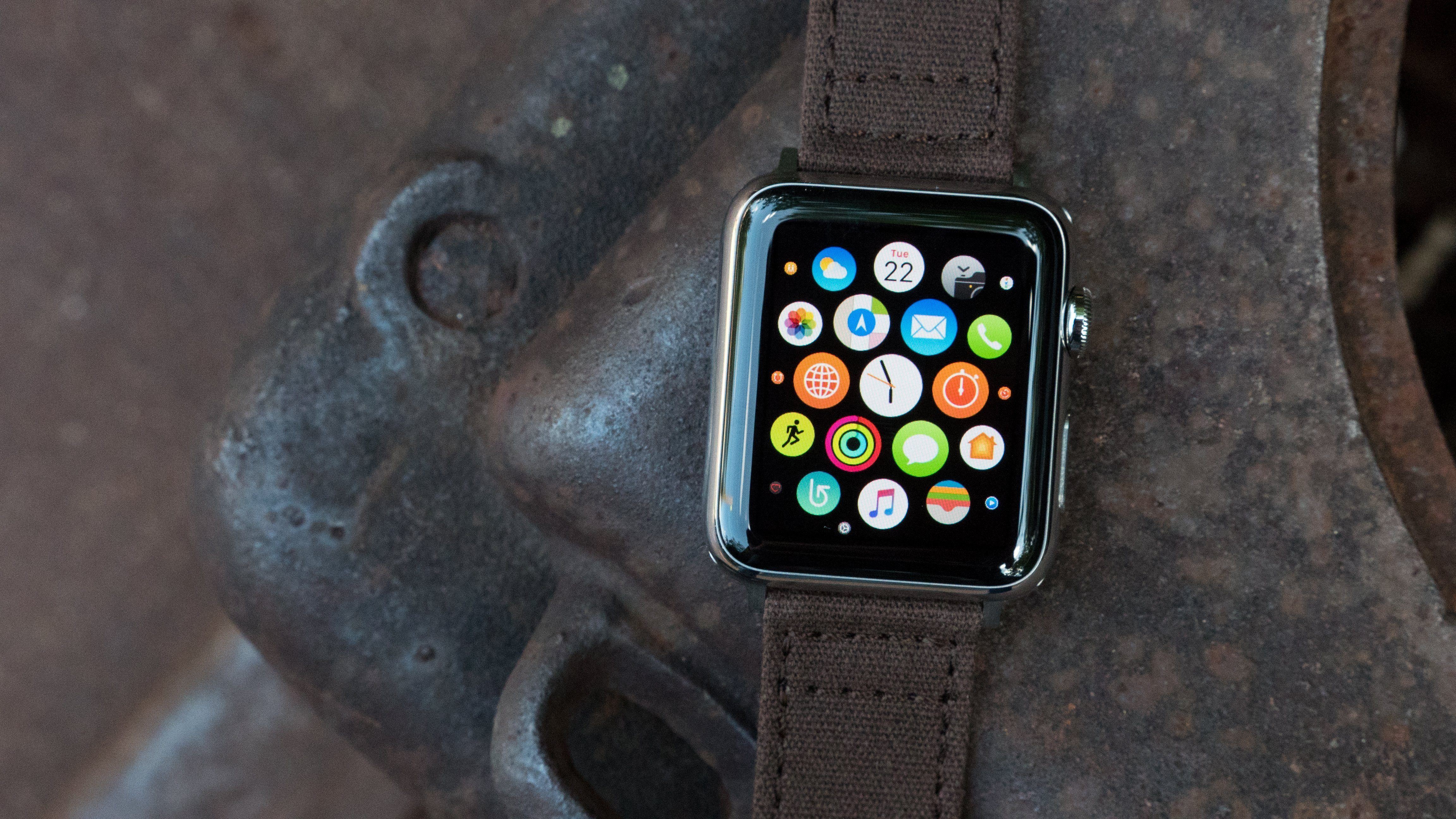Apple Watch Canvas Brown Watch Band - Image 3