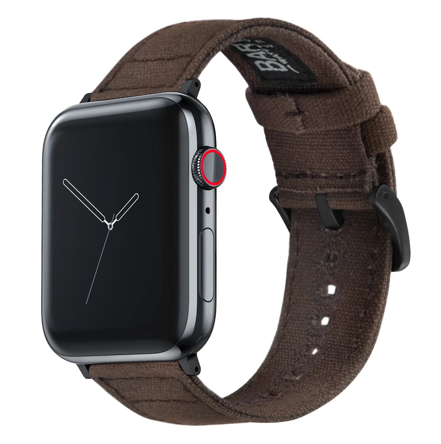 Apple Watch Canvas Brown Watch Band - Image 4
