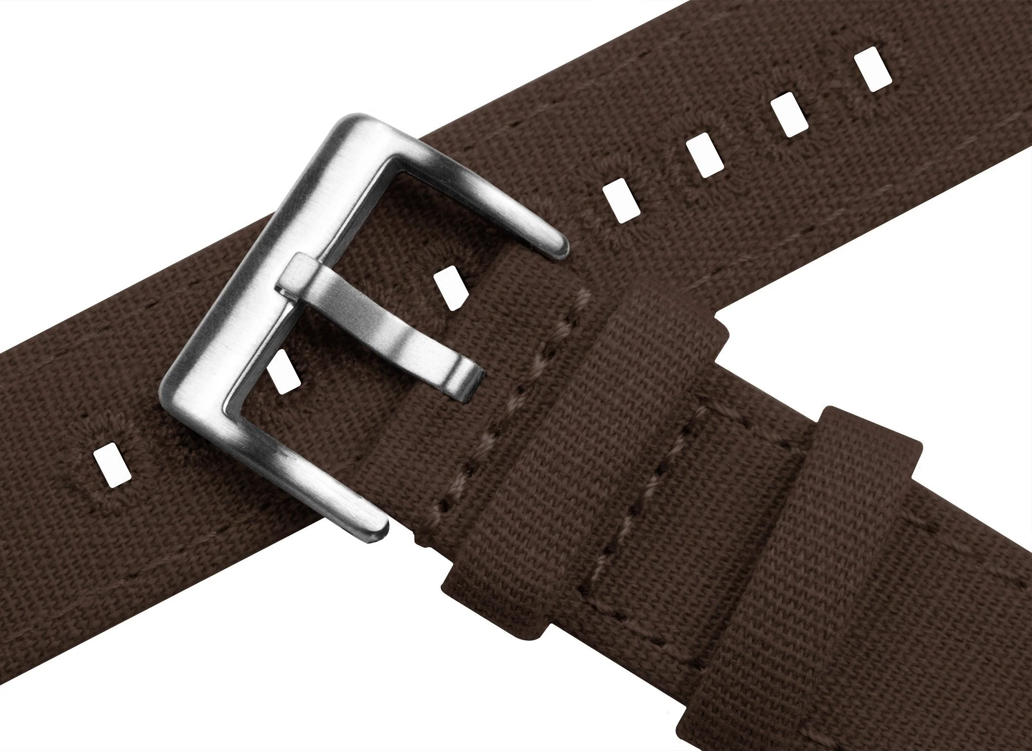 Apple Watch Canvas Brown Watch Band - Image 7