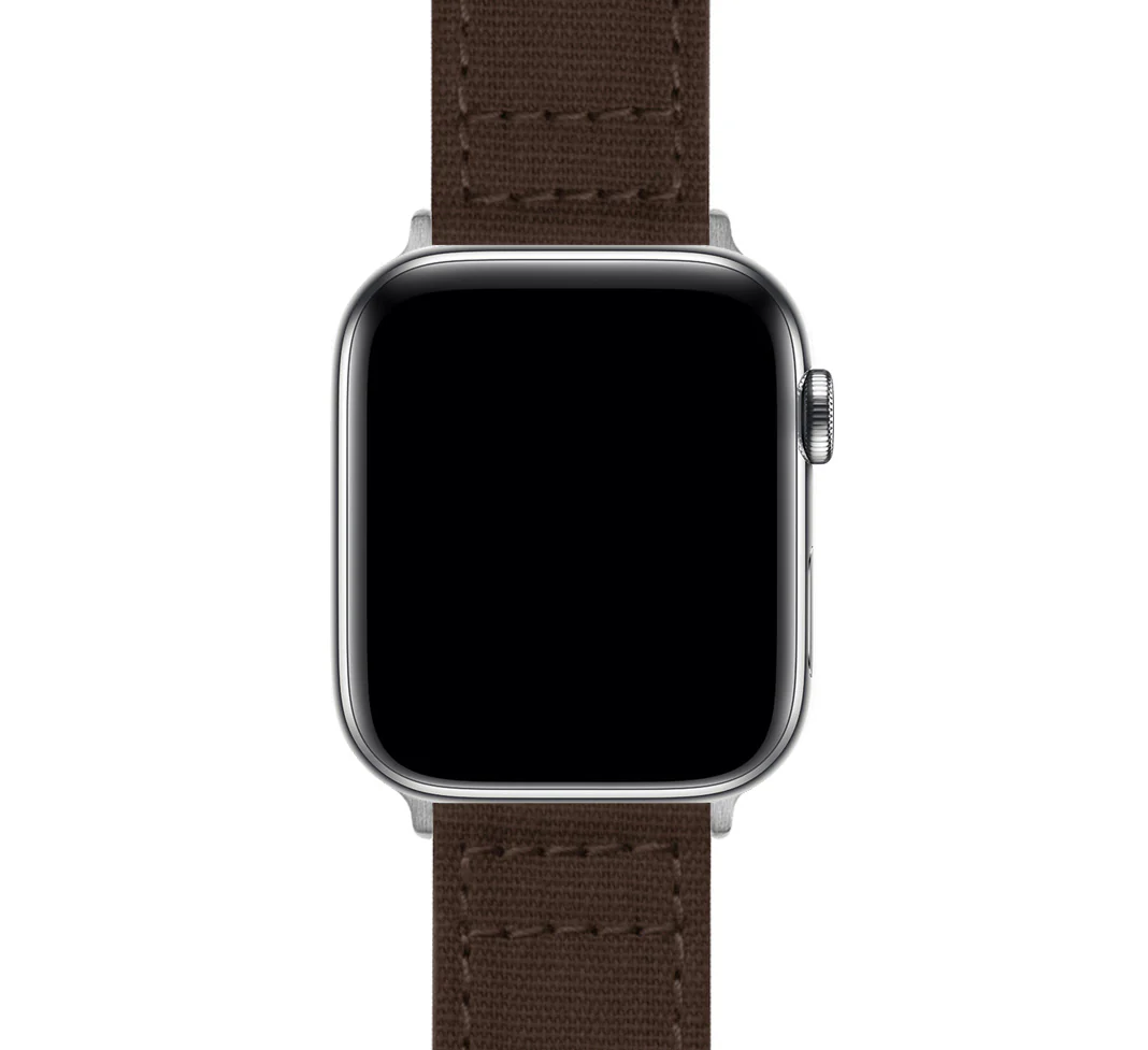 Apple Watch Canvas Brown Watch Band - Image 8
