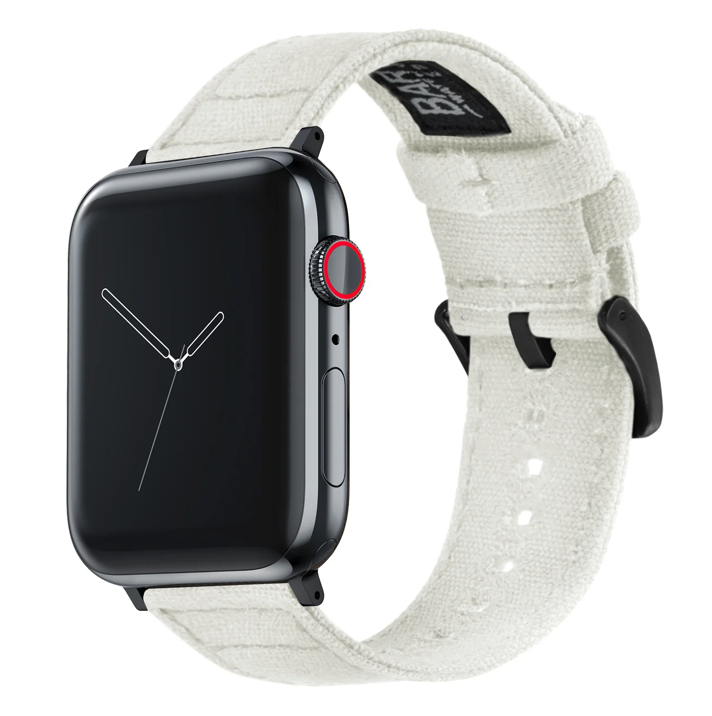 Apple Watch Canvas Linen White Watch Band - Image 2