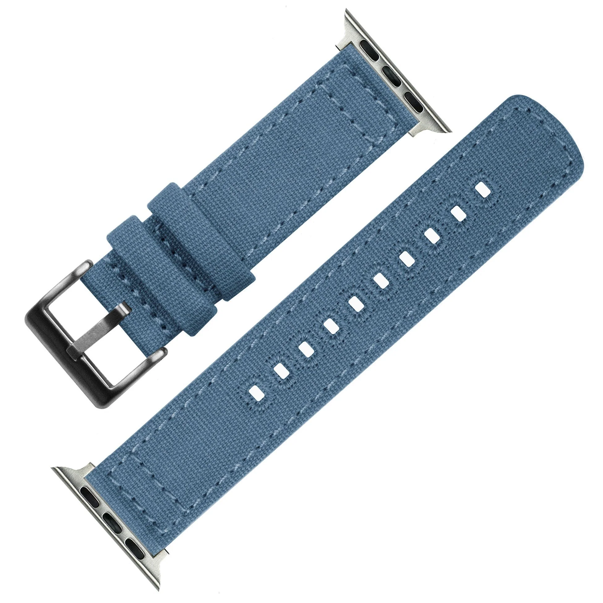 Apple Watch Canvas Nantucket Blue Watch Band - Image 5
