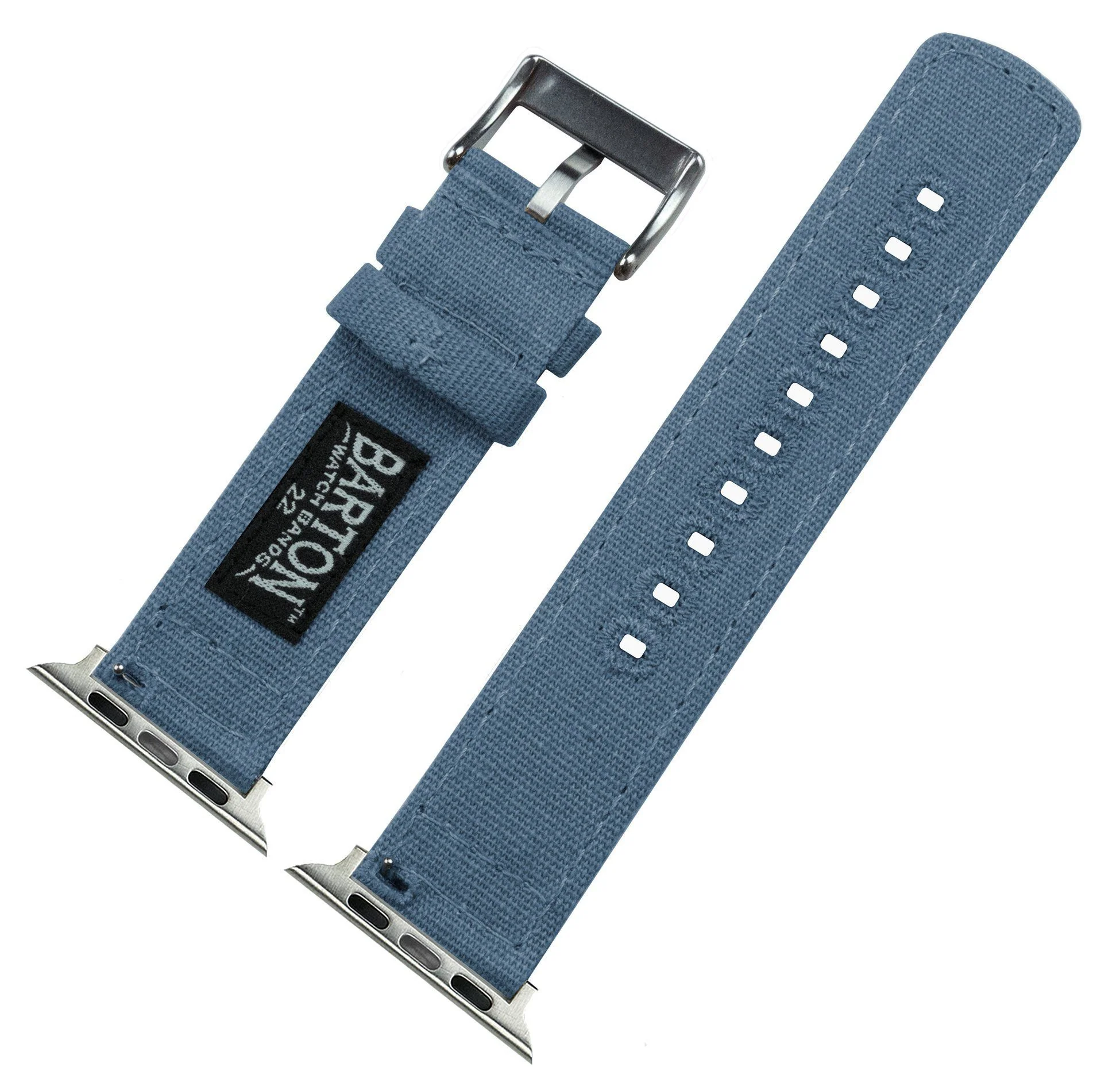 Apple Watch Canvas Nantucket Blue Watch Band - Image 6