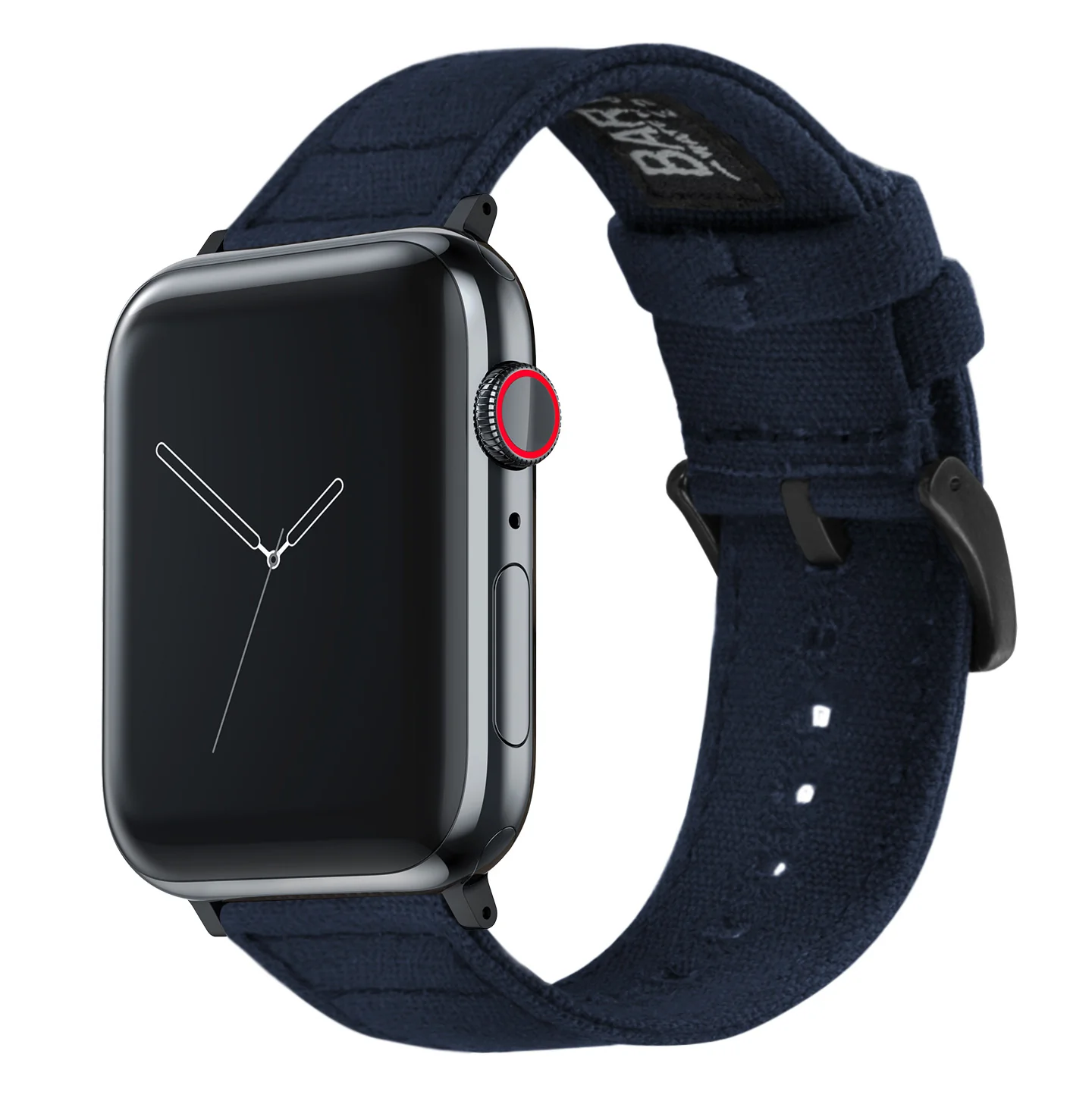 Apple Watch Canvas Navy Blue Watch Band - Image 4