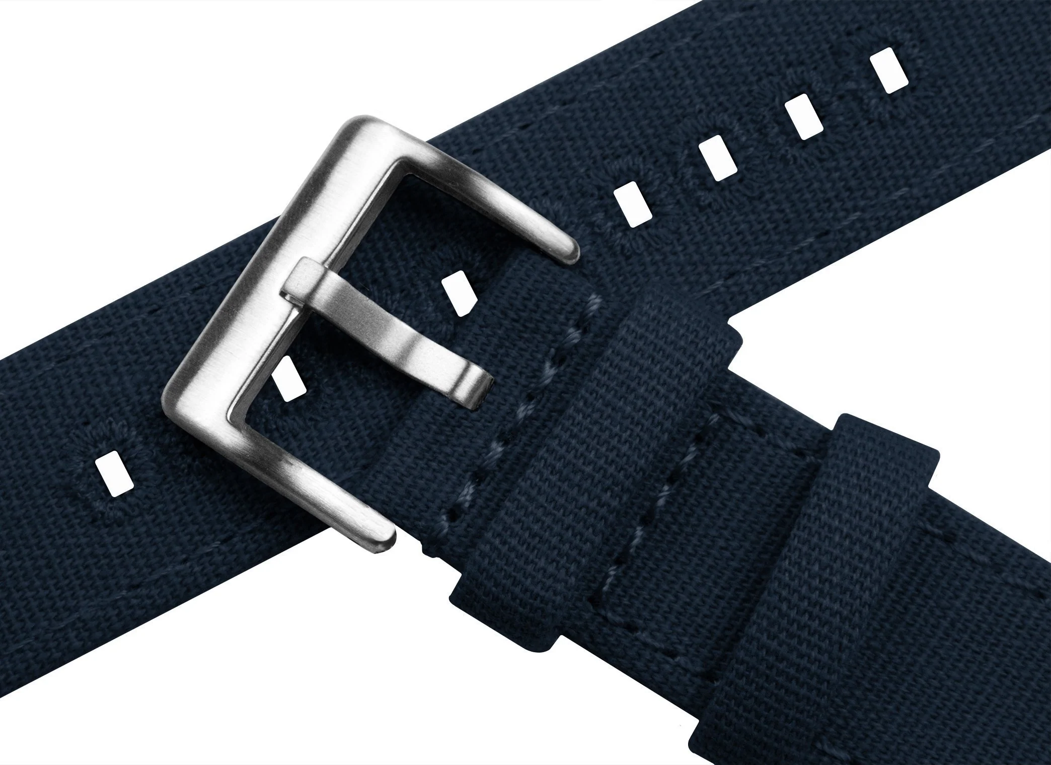 Apple Watch Canvas Navy Blue Watch Band - Image 7