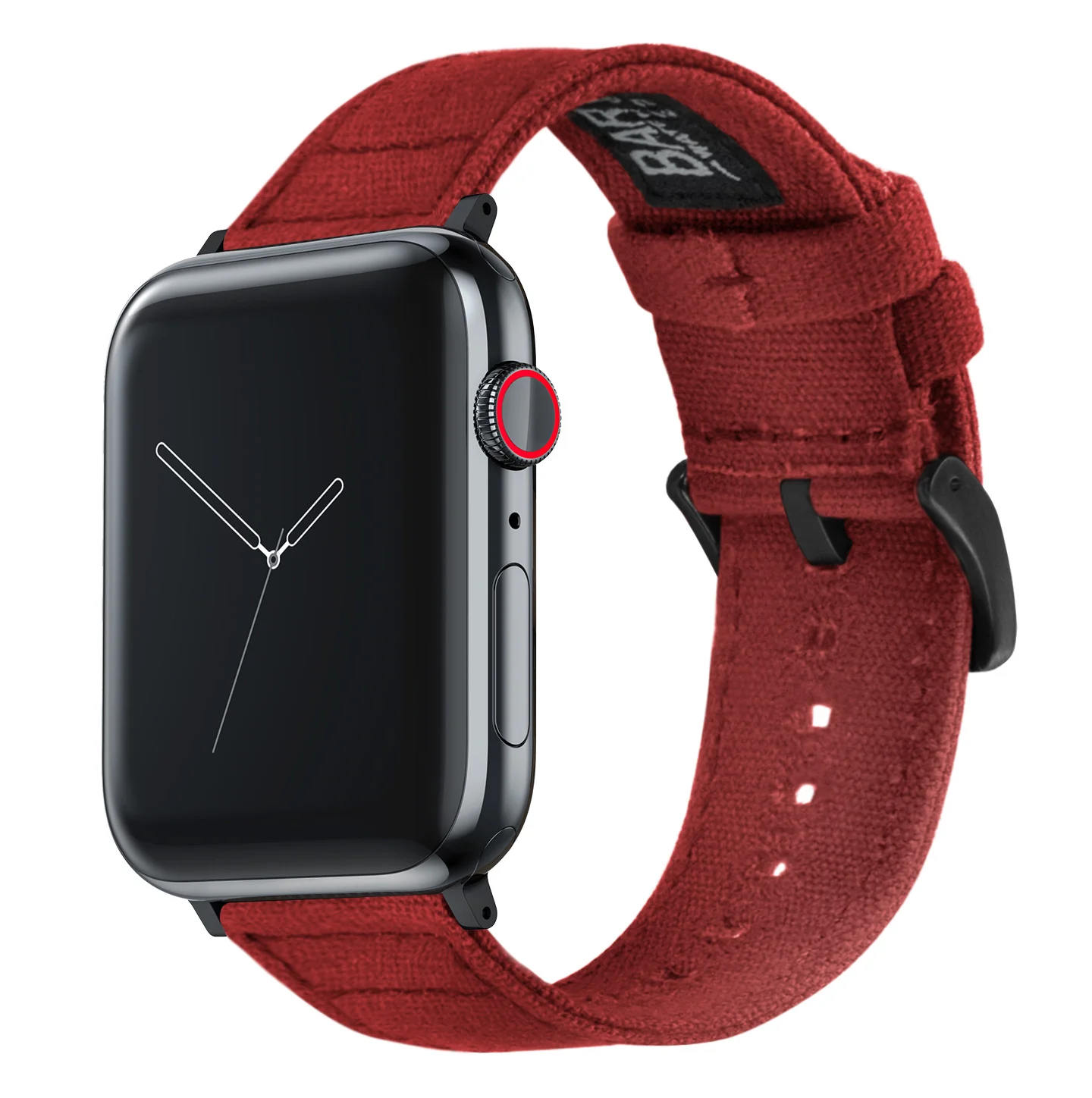 Apple Watch Canvas Red Watch Band - Image 2