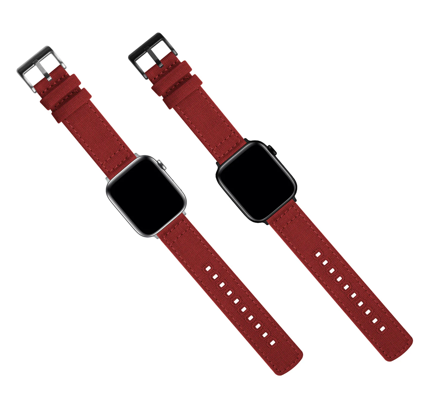 Apple Watch Canvas Red Watch Band - Image 3