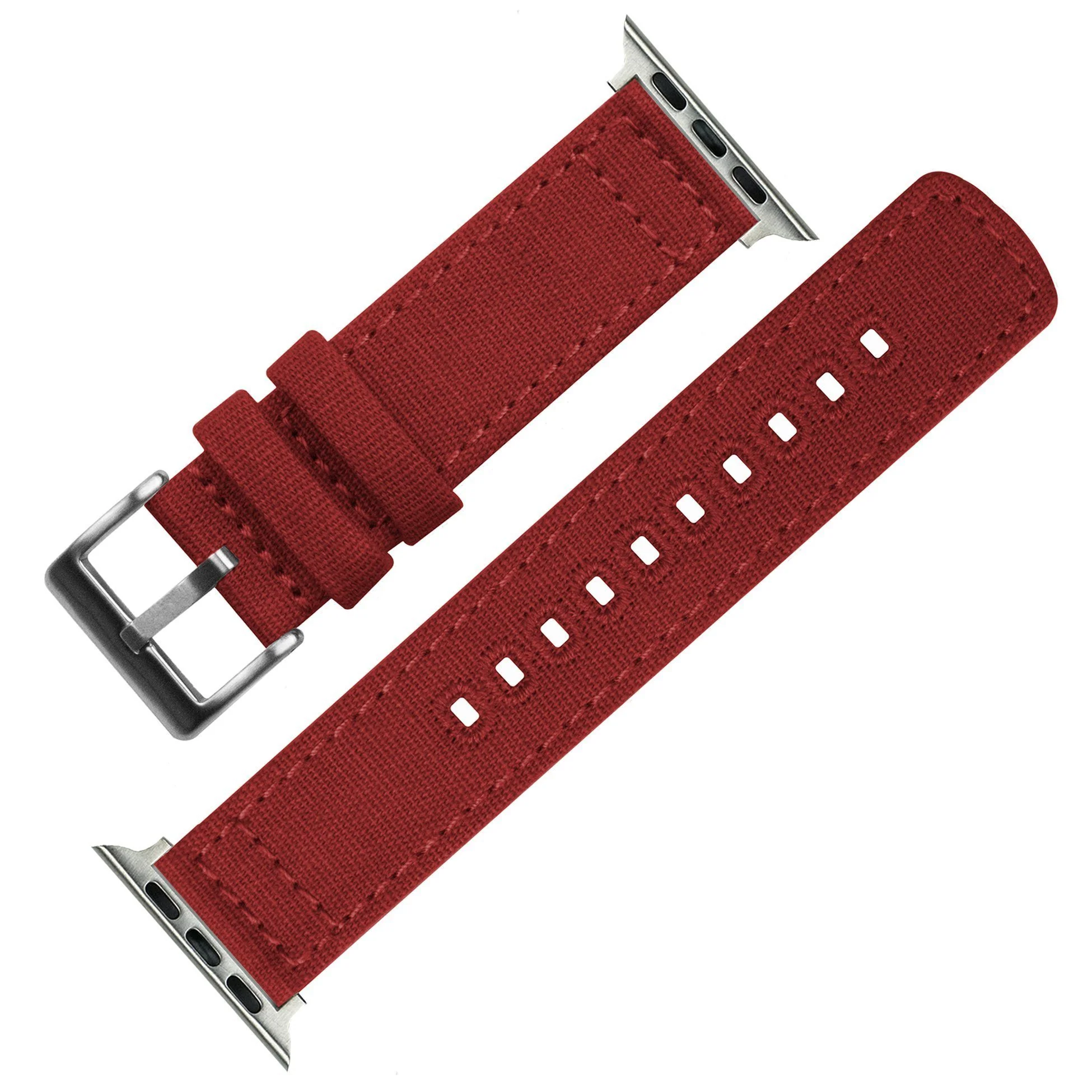 Apple Watch Canvas Red Watch Band - Image 5