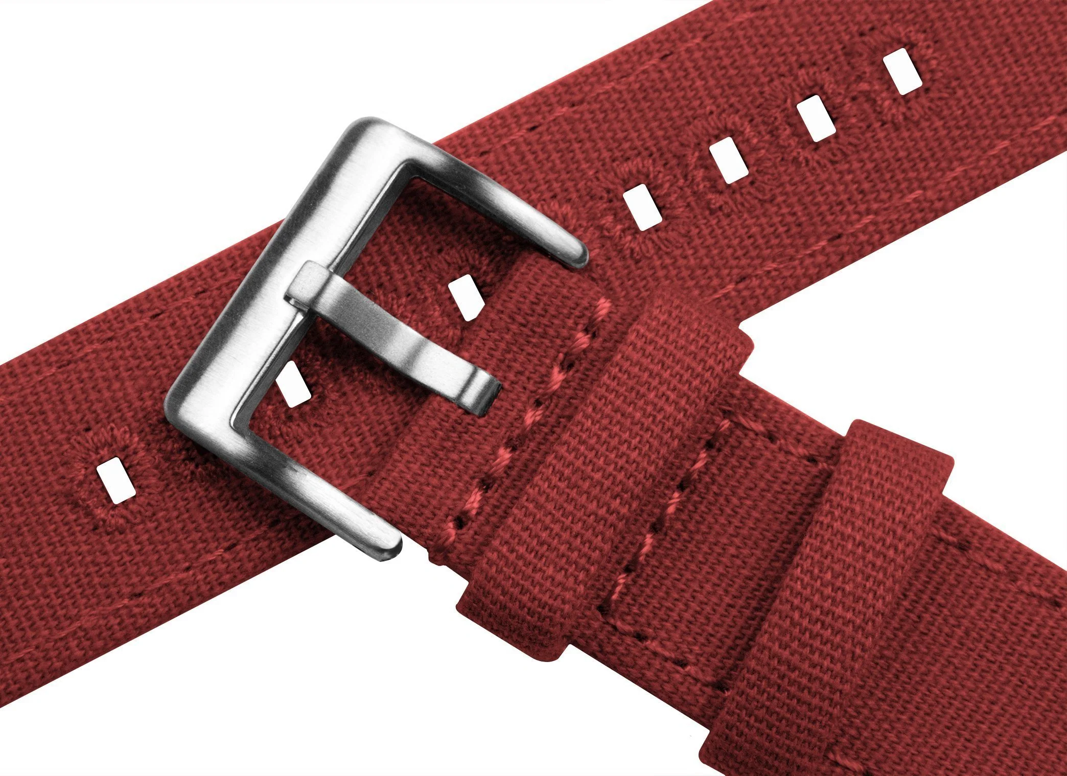 Apple Watch Canvas Red Watch Band - Image 7