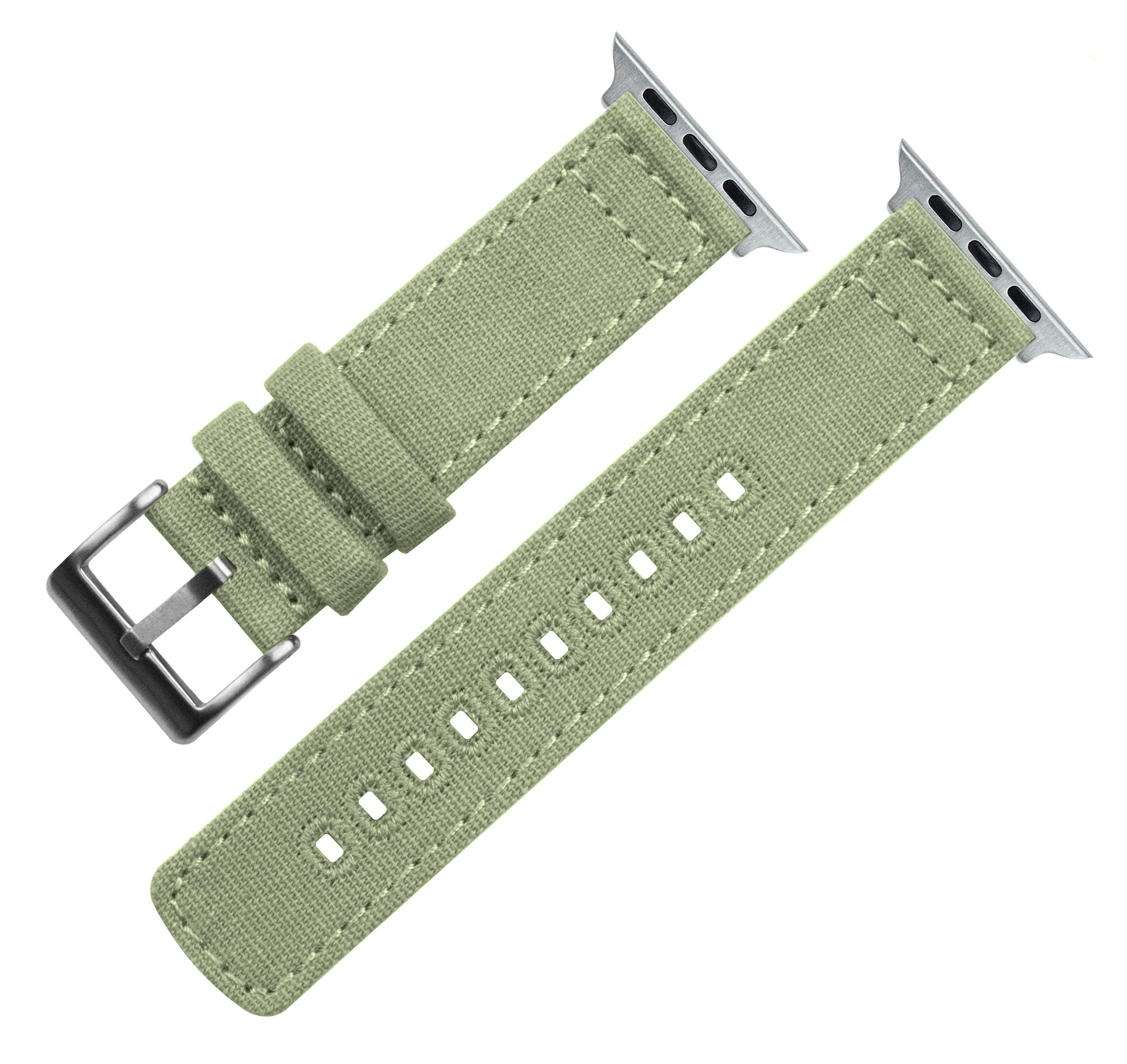 Apple Watch Canvas Sage Green Watch Band - Image 3