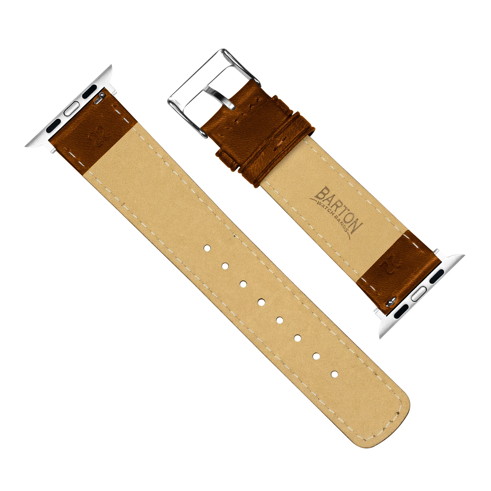 Apple Watch Caramel Brown Classic Horween® Leather Watch Band - Image 7