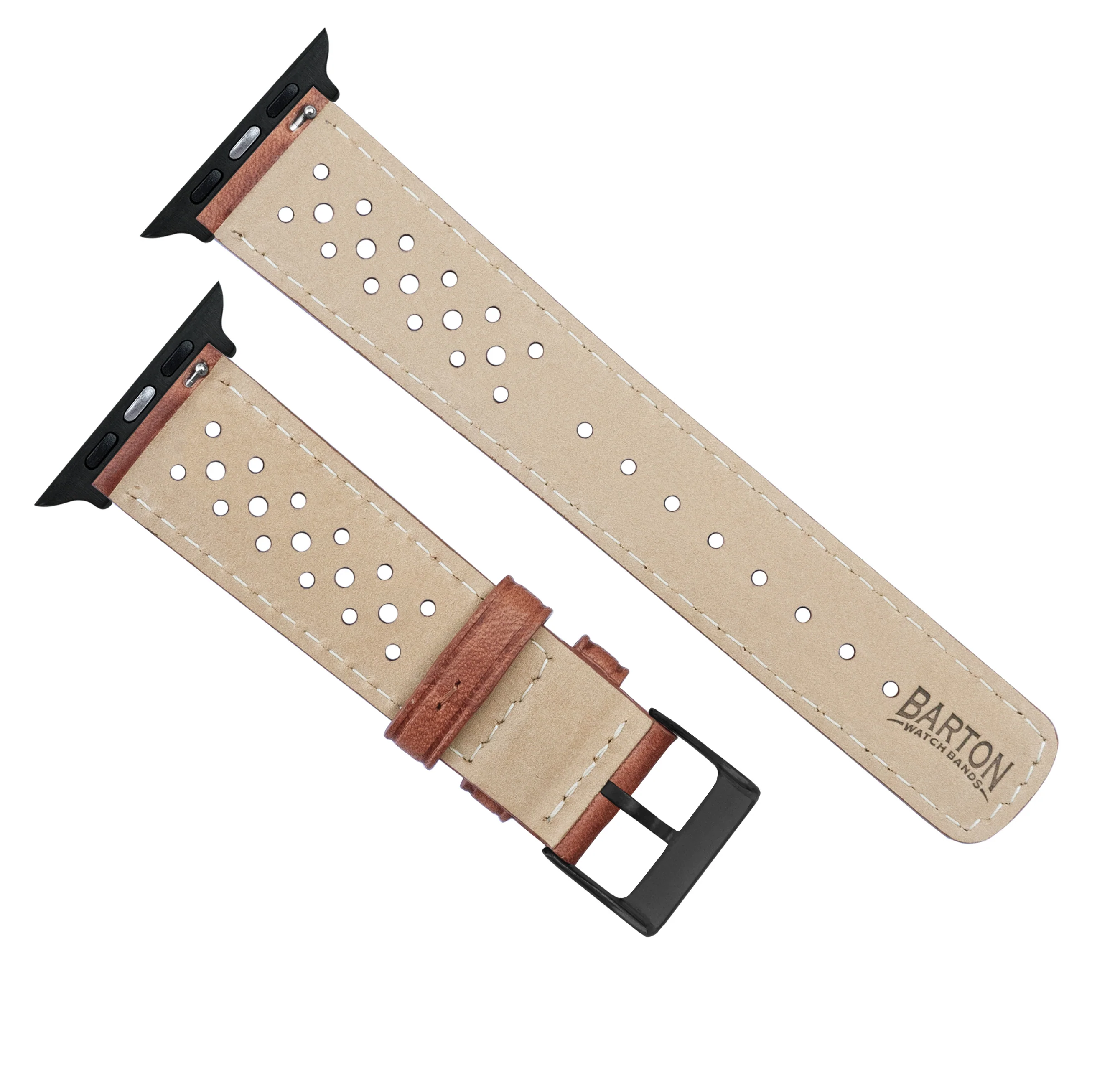 Apple Watch Caramel Brown Racing Horween® Leather Watch Band - Image 10