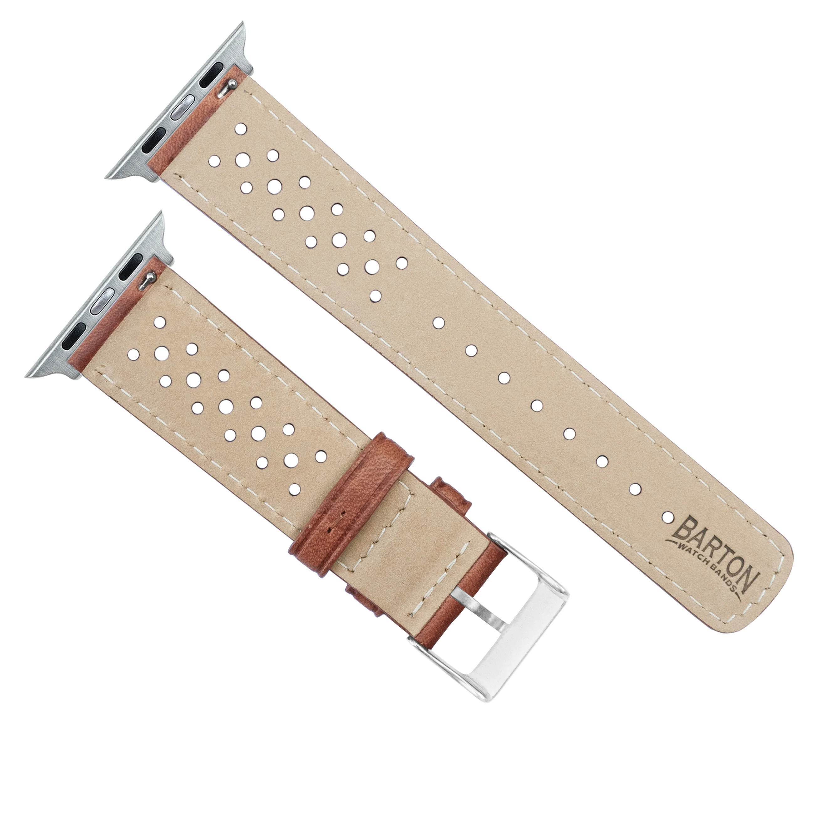 Apple Watch Caramel Brown Racing Horween® Leather Watch Band - Image 9