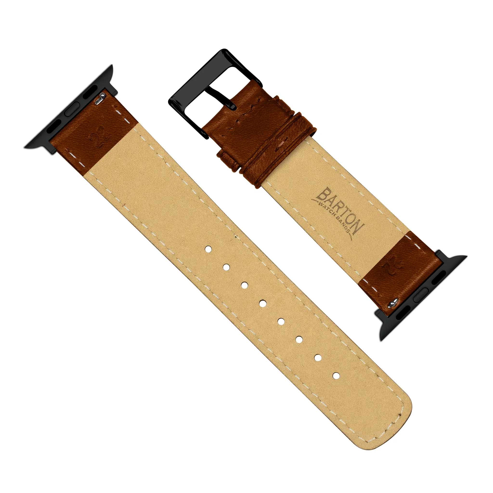 Apple Watch Chocolate Brown Classic Horween Leather Watch Band - Image 4