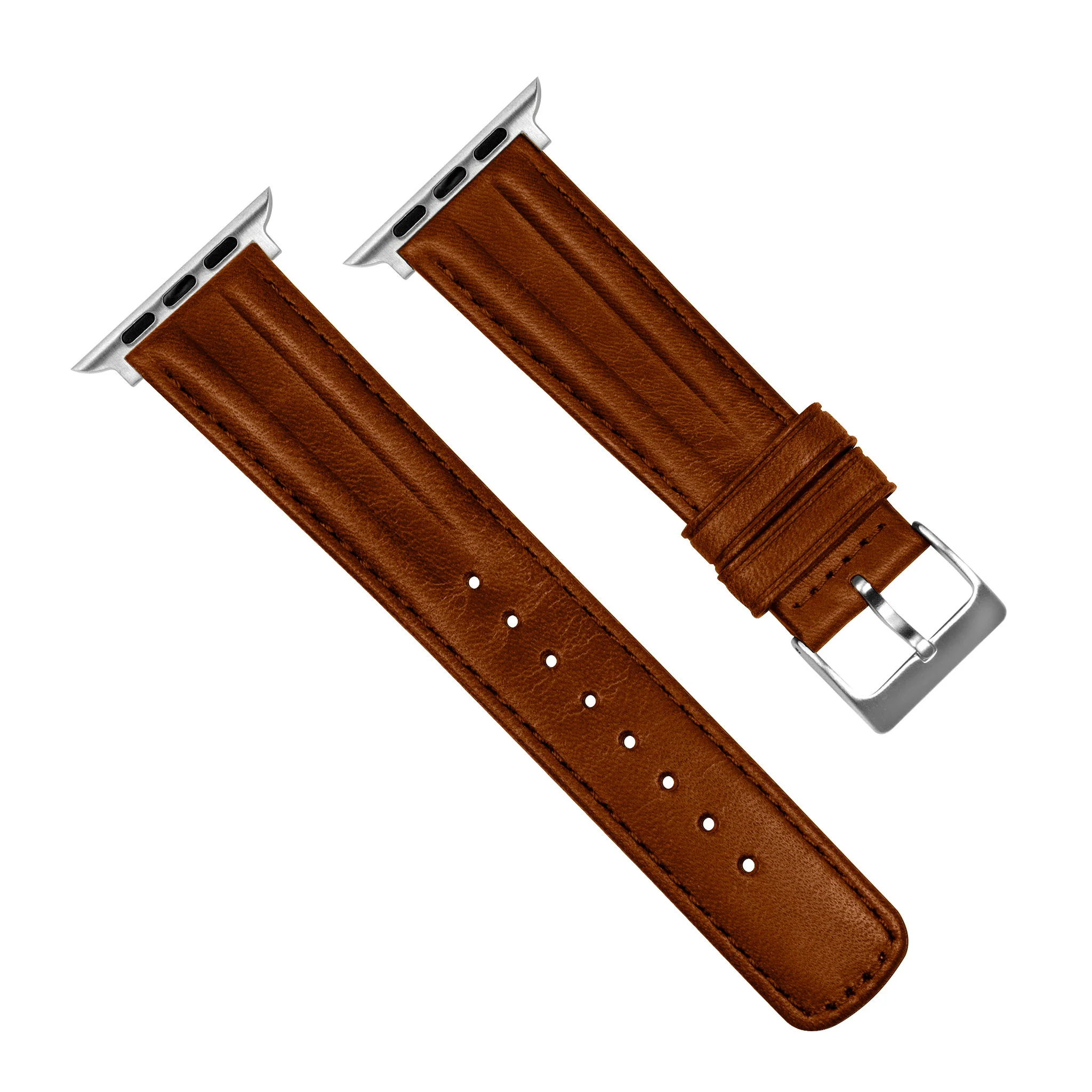 Apple Watch Chocolate Brown Classic Horween Leather Watch Band - Image 5