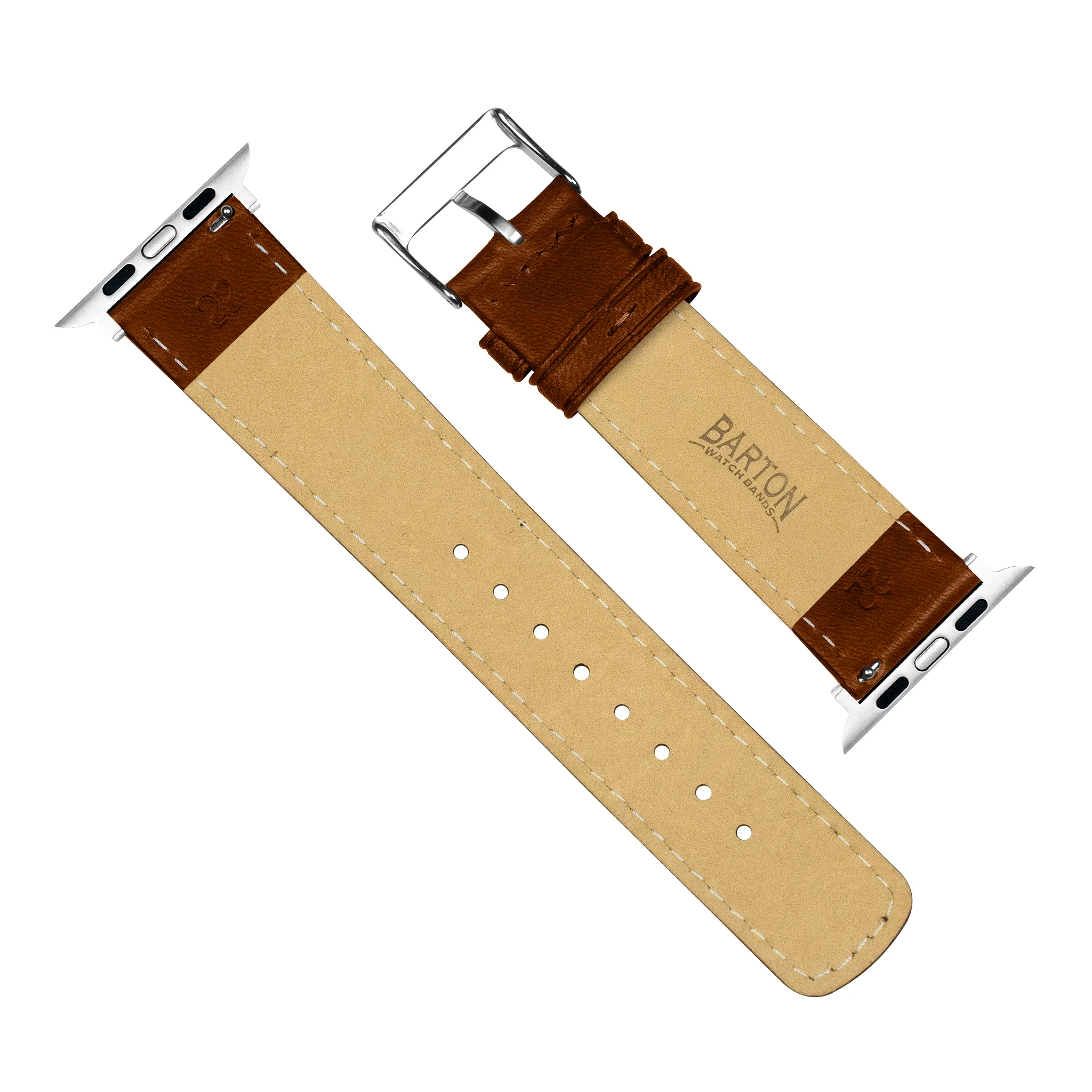 Apple Watch Chocolate Brown Classic Horween Leather Watch Band - Image 7