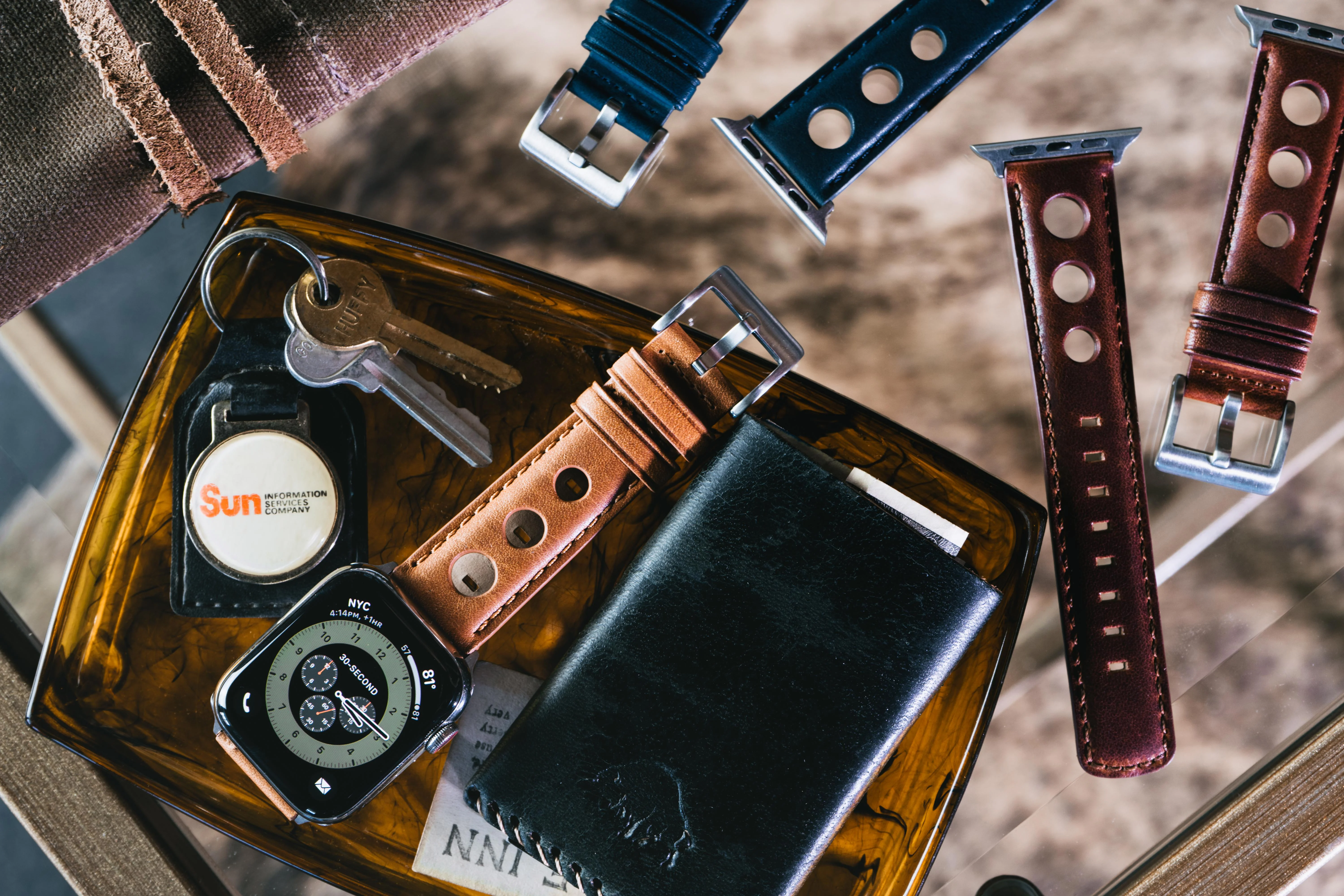 Apple Watch Chocolate Brown Rally Horween Leather Watch Band - Image 2