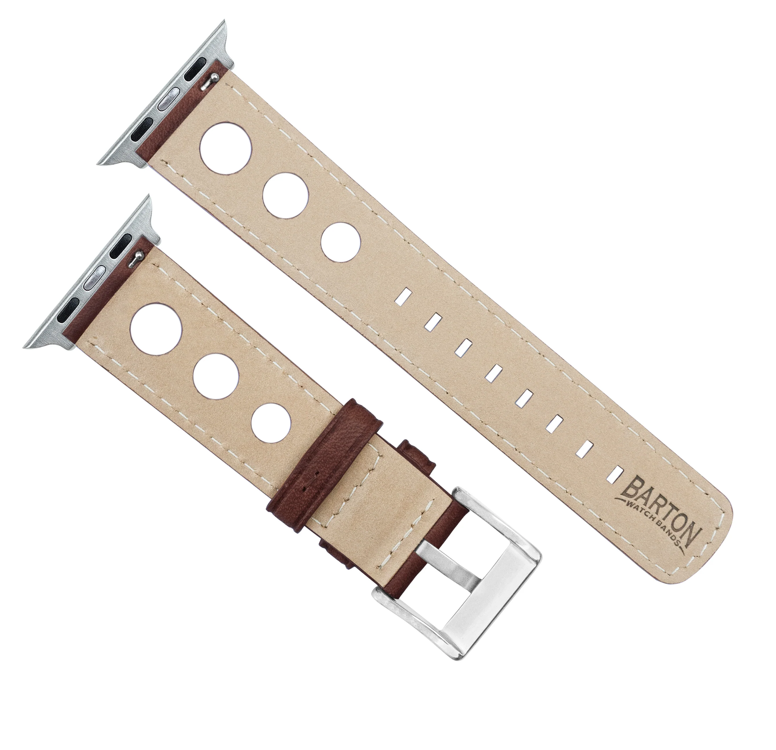 Apple Watch Chocolate Brown Rally Horween Leather Watch Band - Image 4