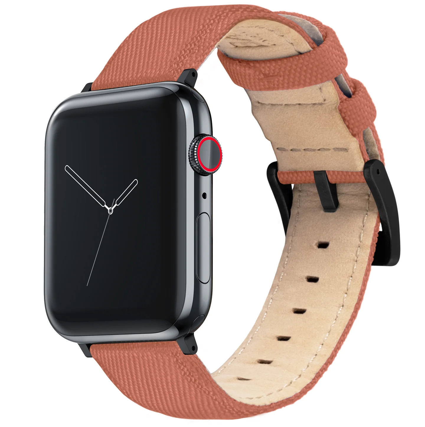 Apple Watch Copper Orange Sailcloth Watch Band - Image 2